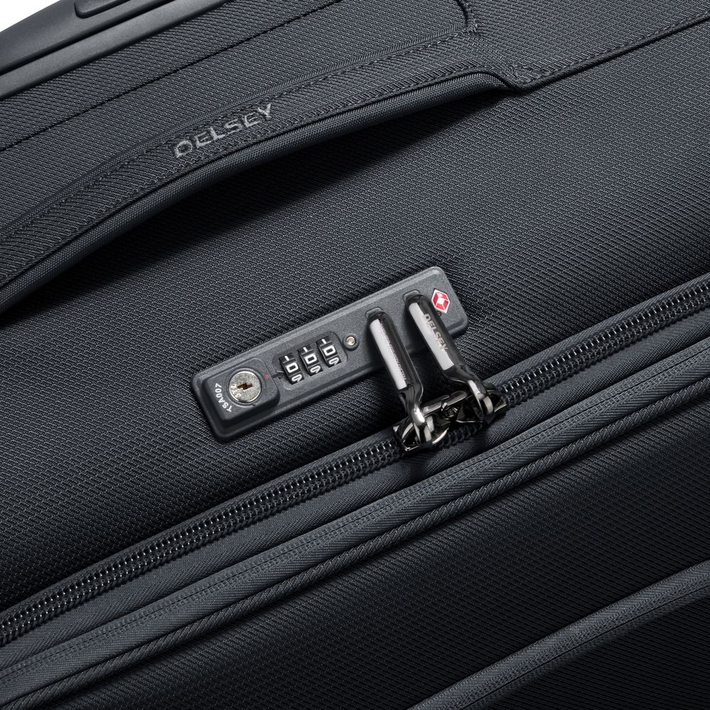Soft cabin suitcase DELSEY PARIS Black