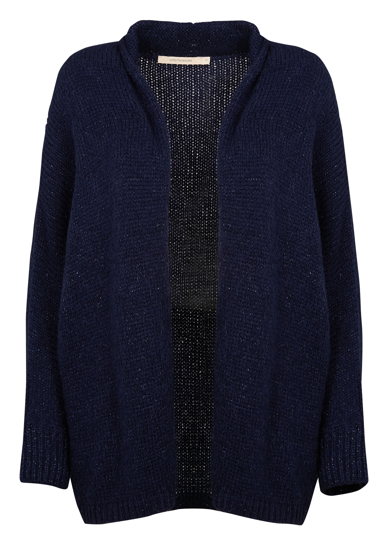 Gilet ample en maille LA FEE MARABOUTEE Bleu