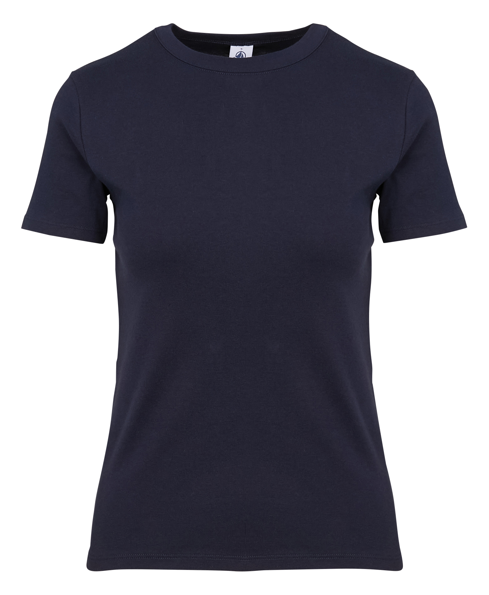 Tee-shirt droit col rond en coton PETIT BATEAU Bleu