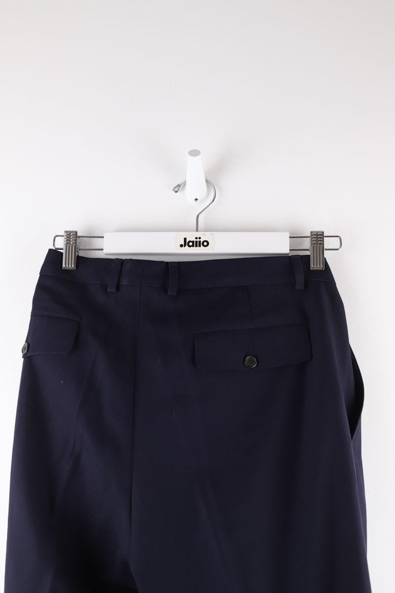 Bandol straight woollen trousers AMI PARIS - Seconde Main Blue