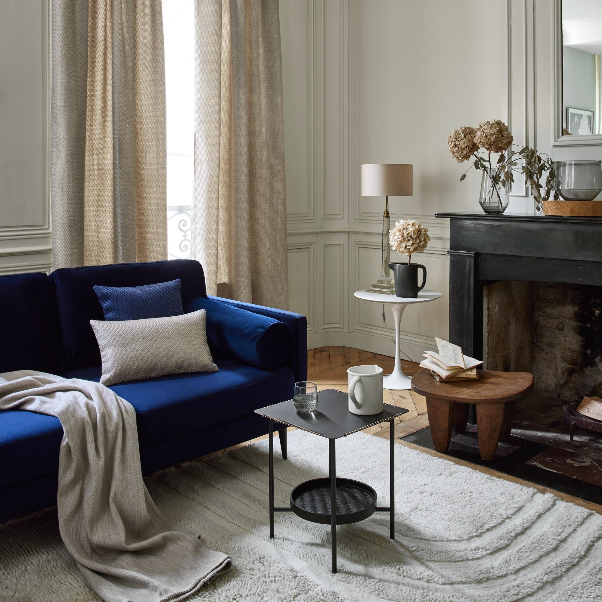 COCONUT - Curtain with eyelets MADURA Beige