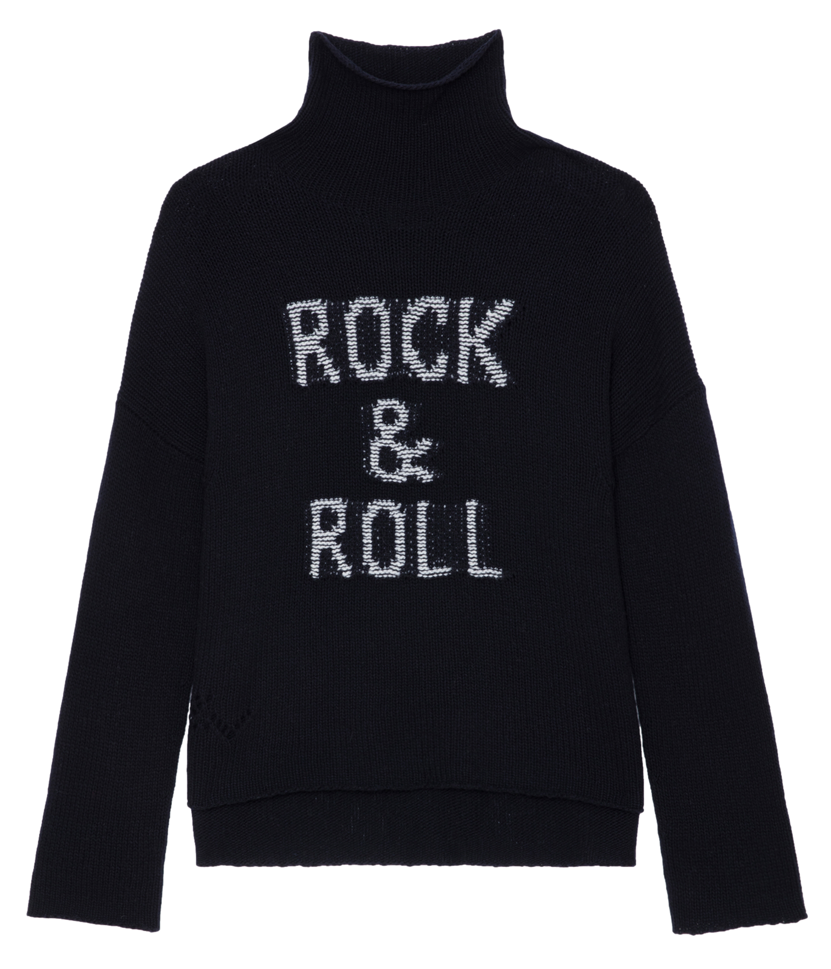 Oversized long merino wool sweater ZADIG&VOLTAIRE Blue