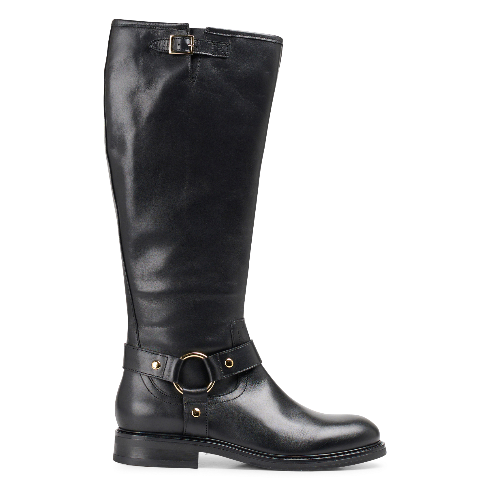 Laars met leren bandjes BILLI BI Zwart