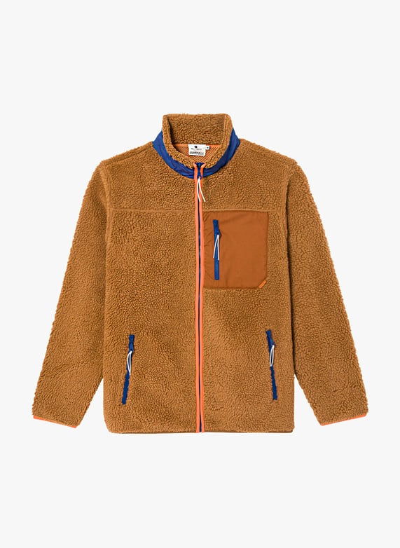 Veste sherpa Marron homme et polaire | BE Veste sherpa Marron homme et polaire | BE