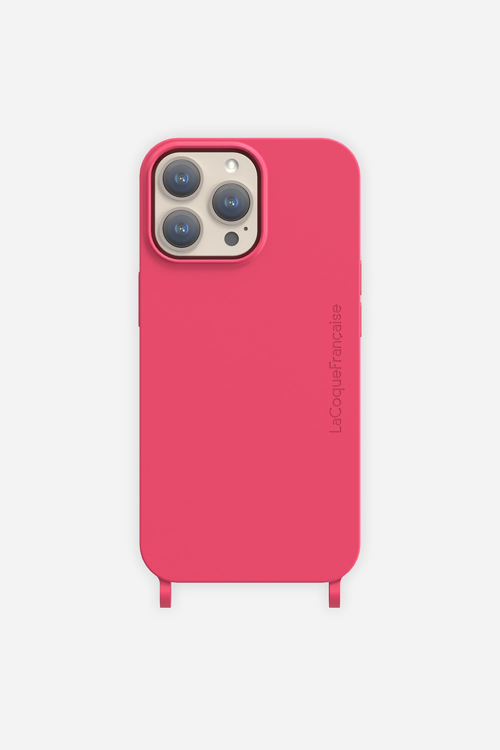 Soft touch phone case with rings for iPhone 13 Pro LA COQUE FRANCAISE Pink