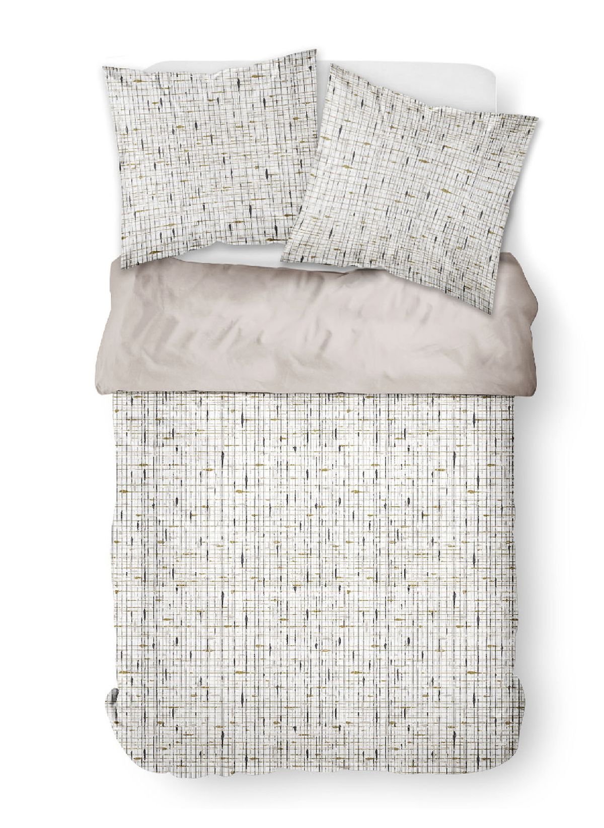 Printed cotton bedding set TODAY LINGE DE MAISON White