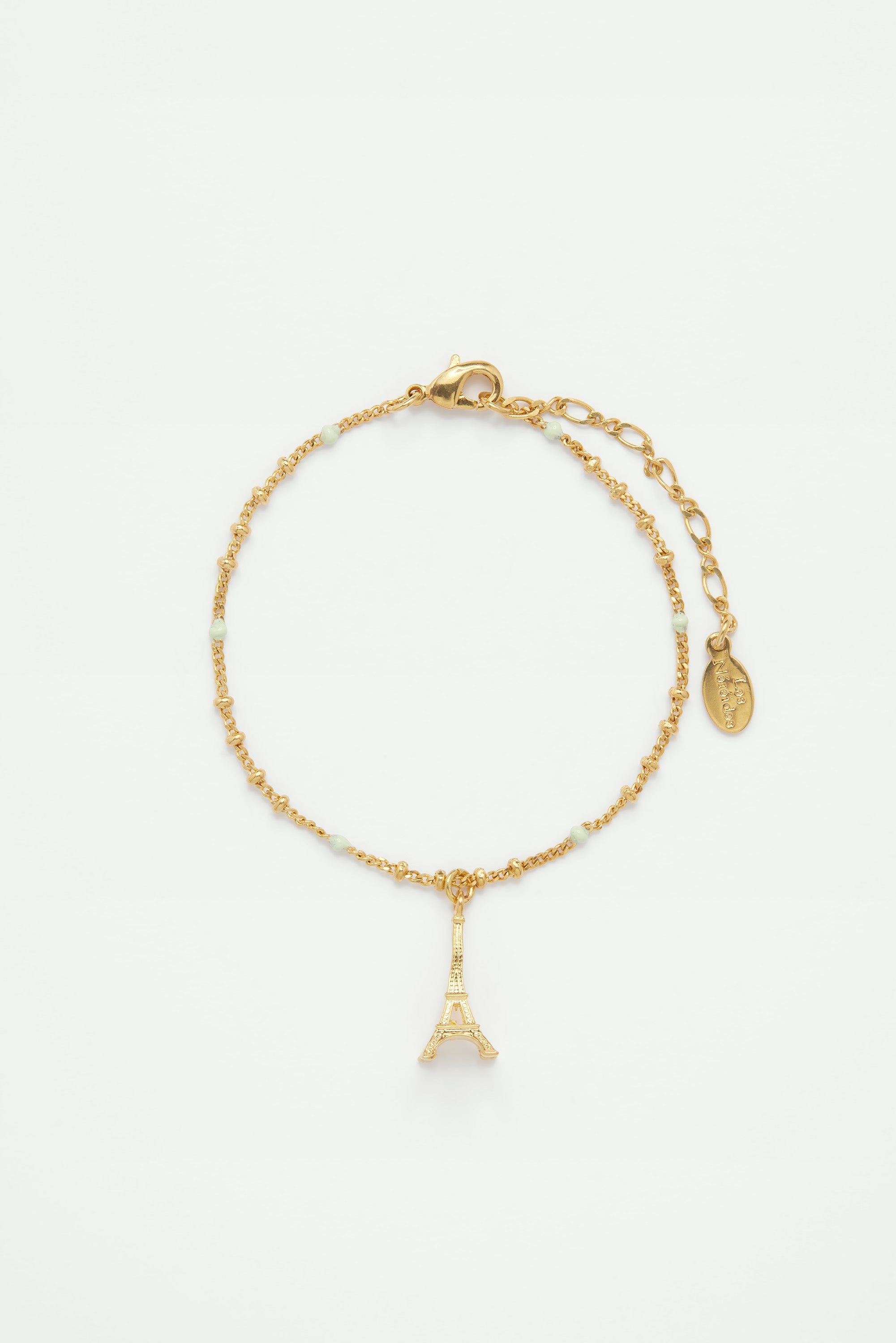 Bracelet pendentif tour eiffel LES NEREIDES Bleu