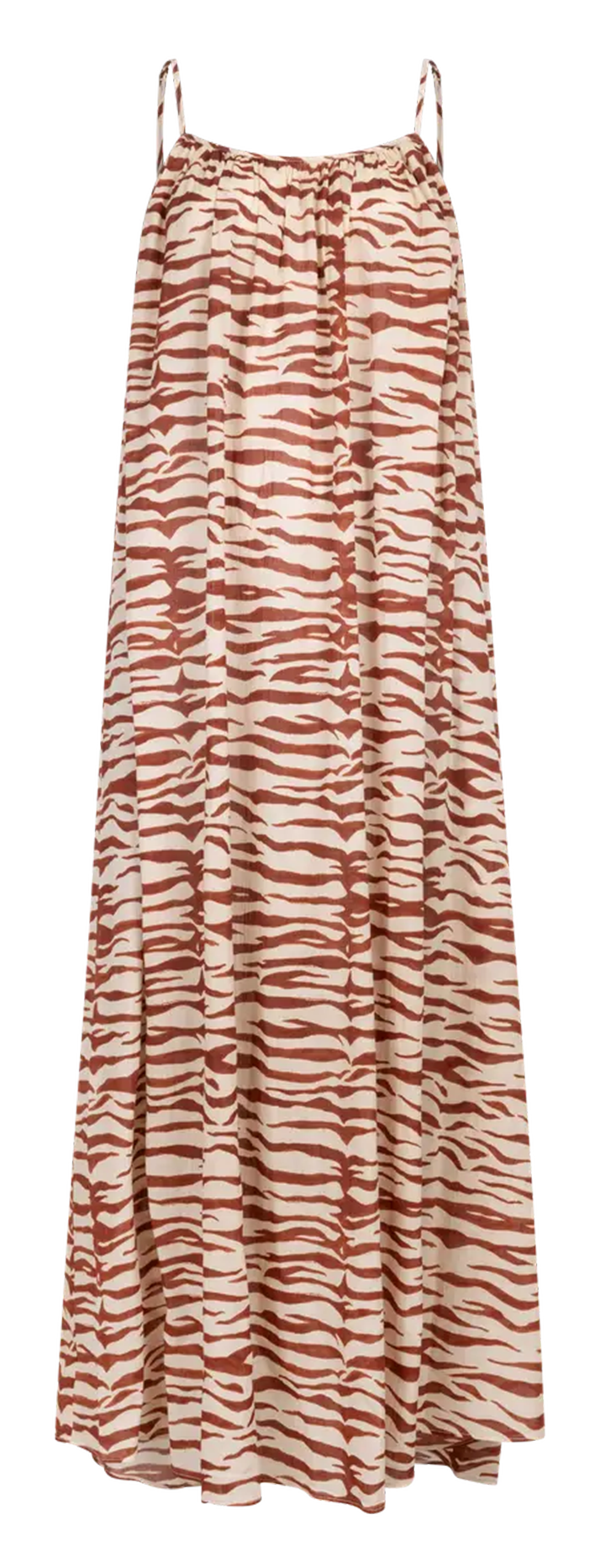 Robe longue ample zébrée  LOVE STORIES Blanc