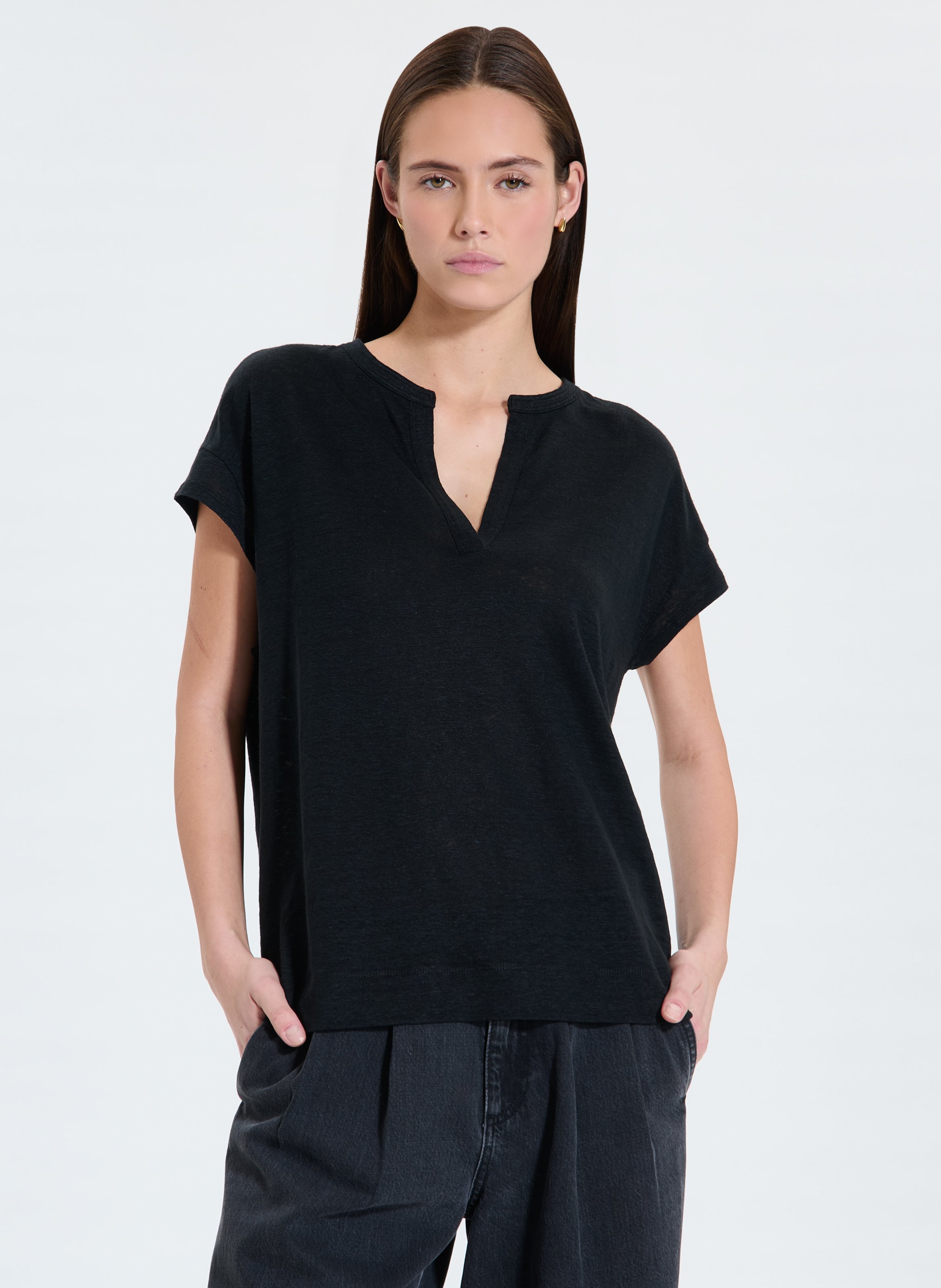 Pull Noir ZAPA Taille T2 - Occasion En Très Bon état, Style Classique, Pour Femme