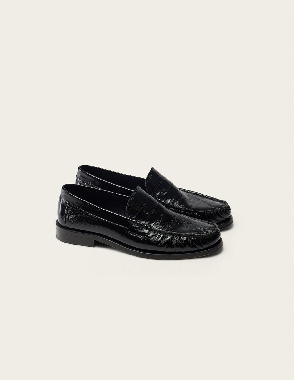 Leather deck shoes ODAJE EX. M.MOUSTACHE Black