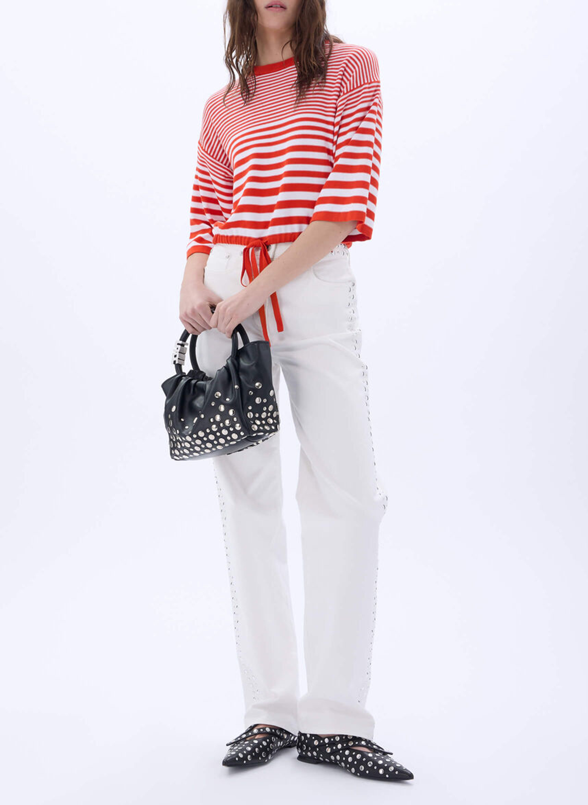 Straight striped cotton sweater SONIA RYKIEL Multicolored