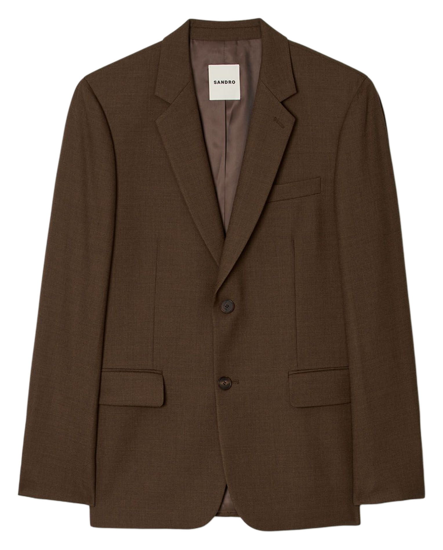 Veste costume droite unie SANDRO Beige