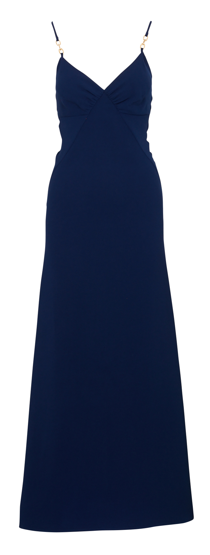 Robe longue droite col V bretelles  BA&SH Bleu