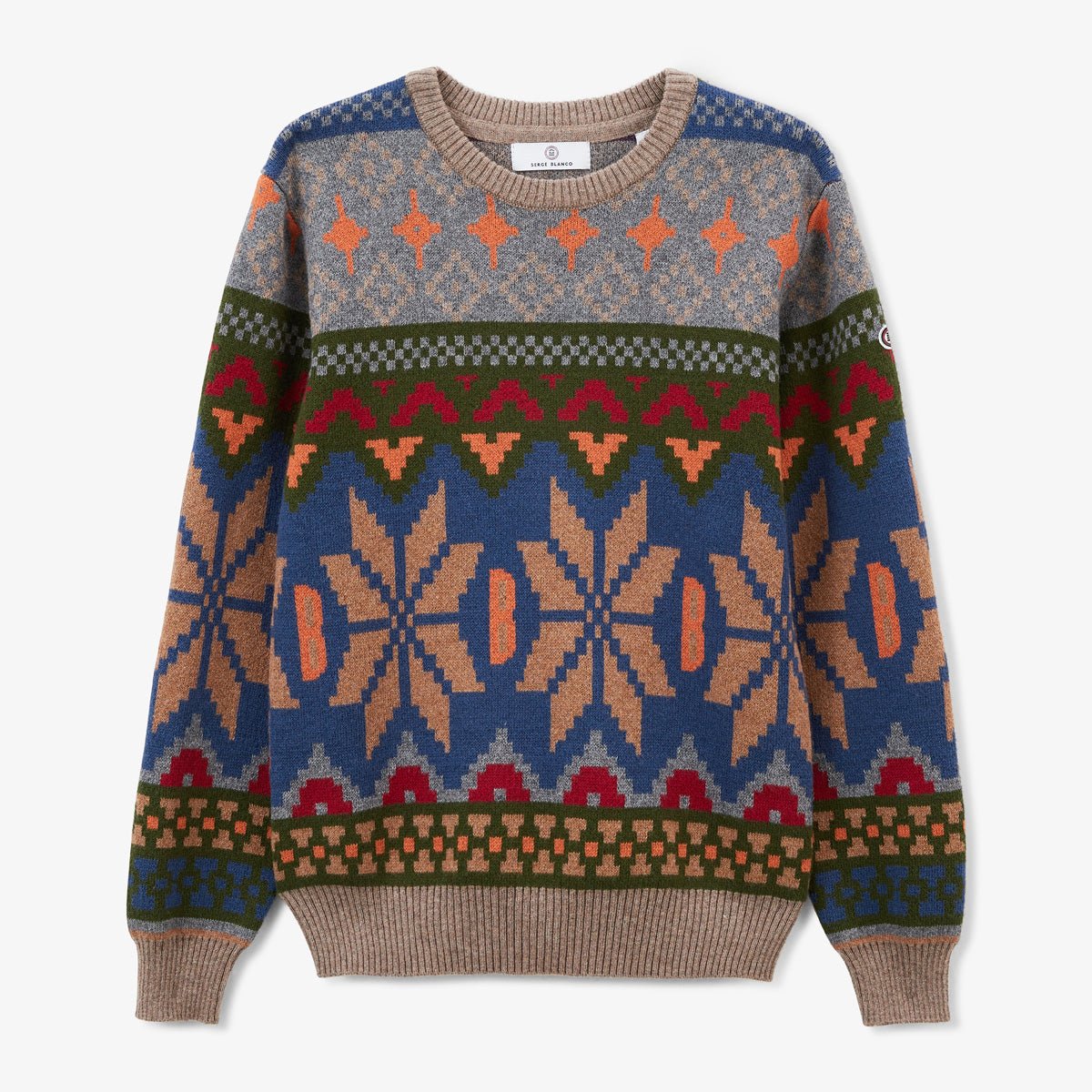 Junior jacquard patterned sweater SERGE BLANCO Multicolored