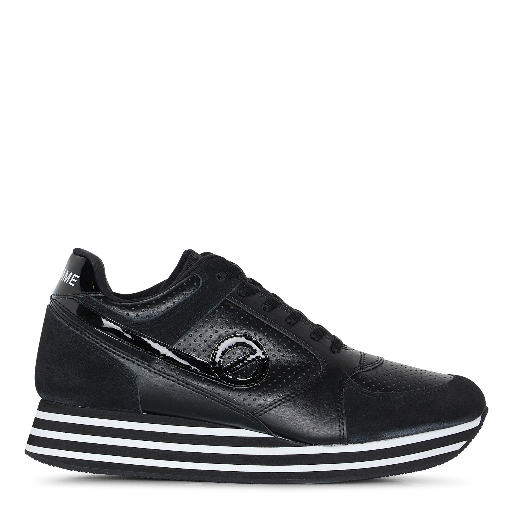 Zapatillas bajas de dos materiales NO NAME Negro