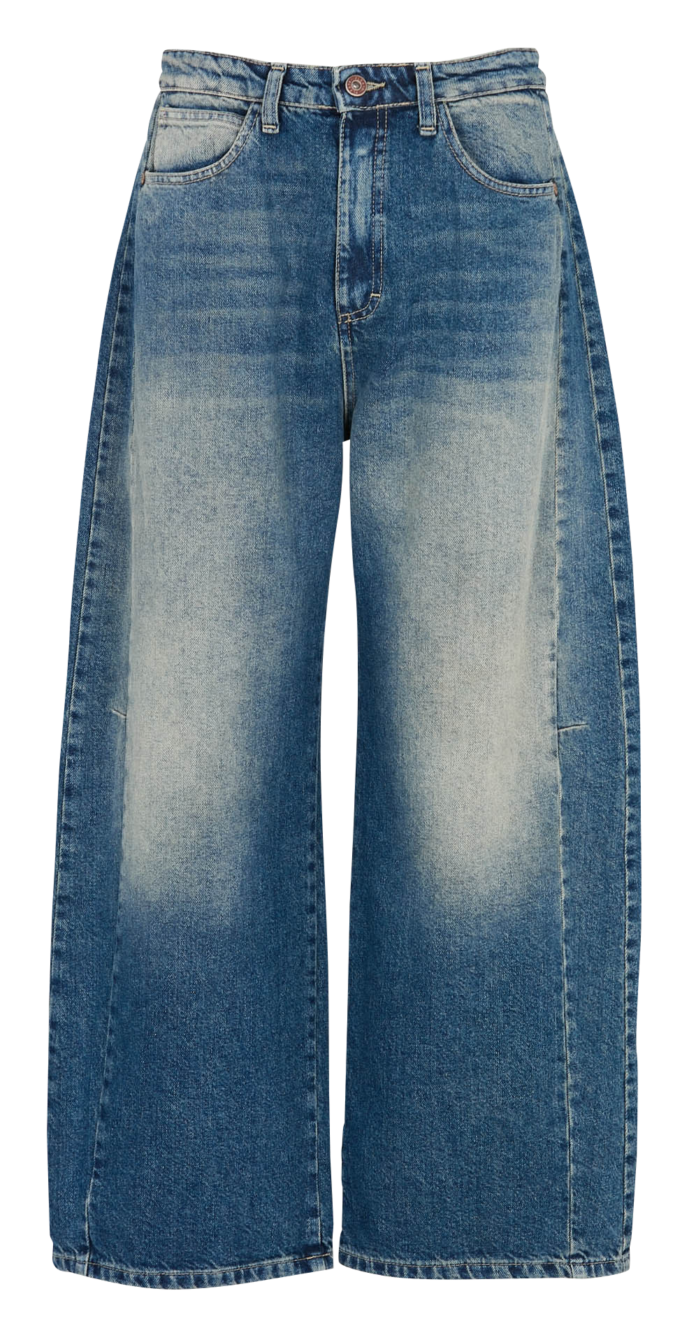 Jean baggy en coton PLEASE Bleu