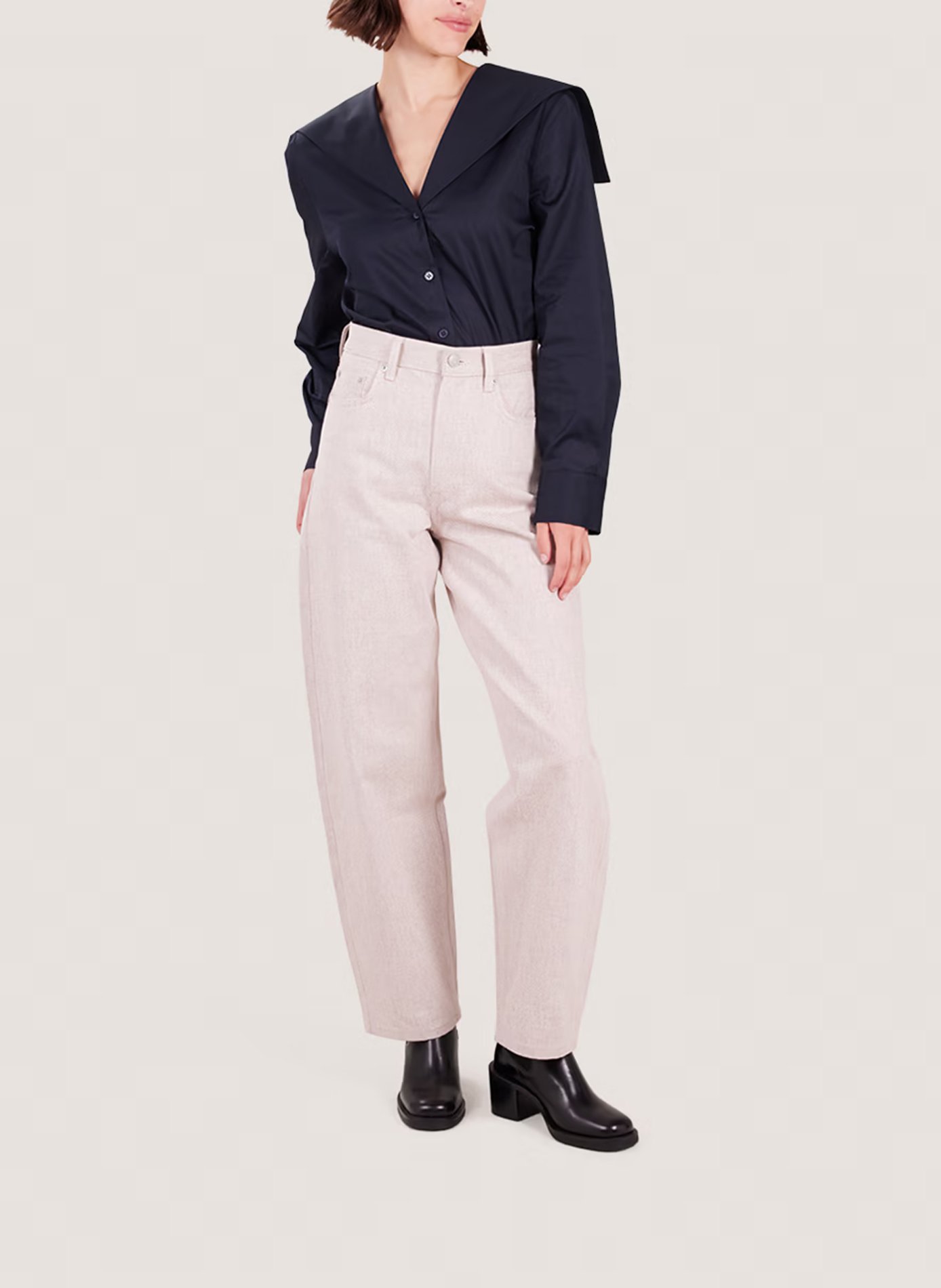 Bianca leather ankle boots JONAK Black