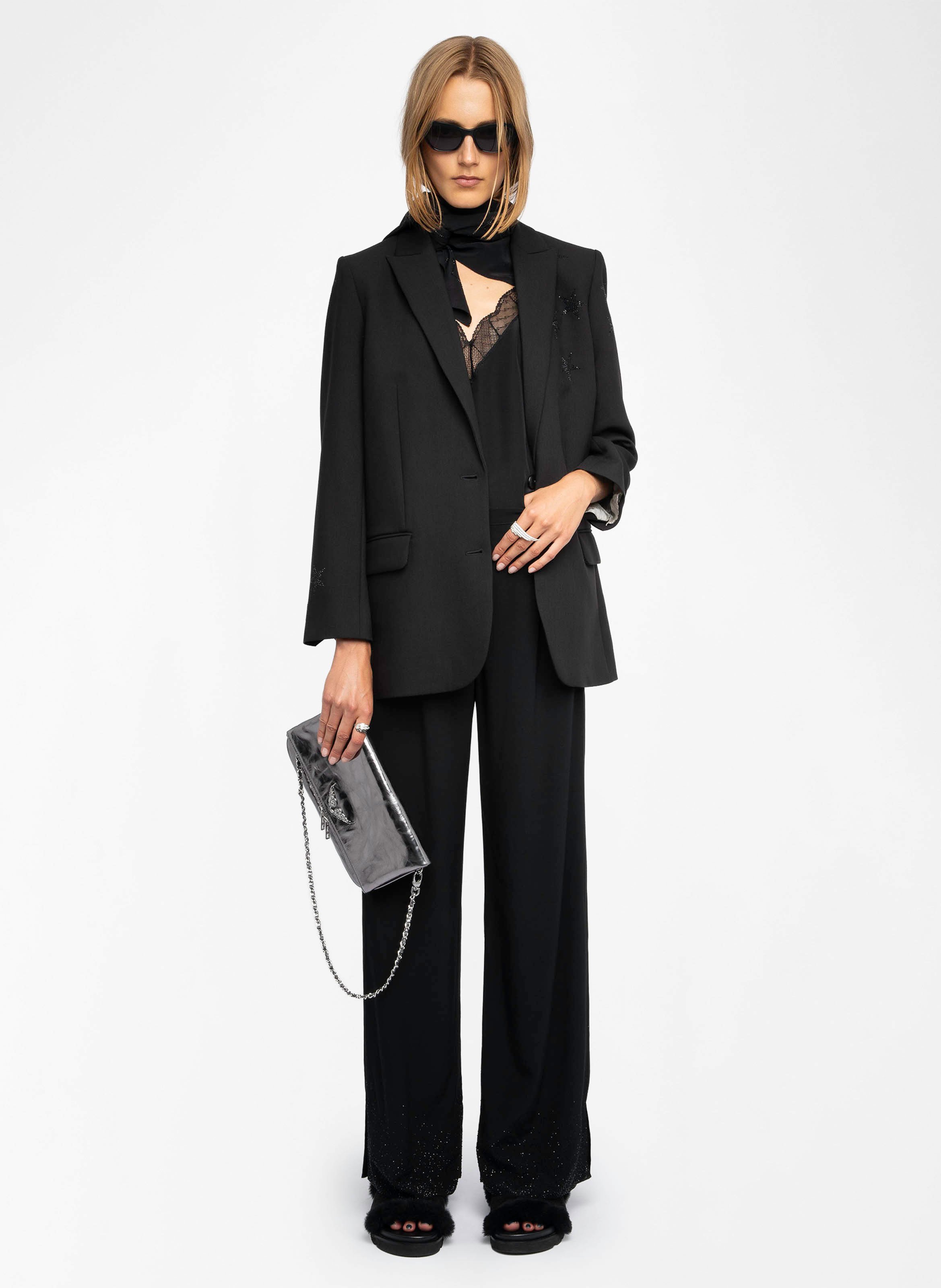 Pantalon large taille haute fluide ZADIG&VOLTAIRE Noir