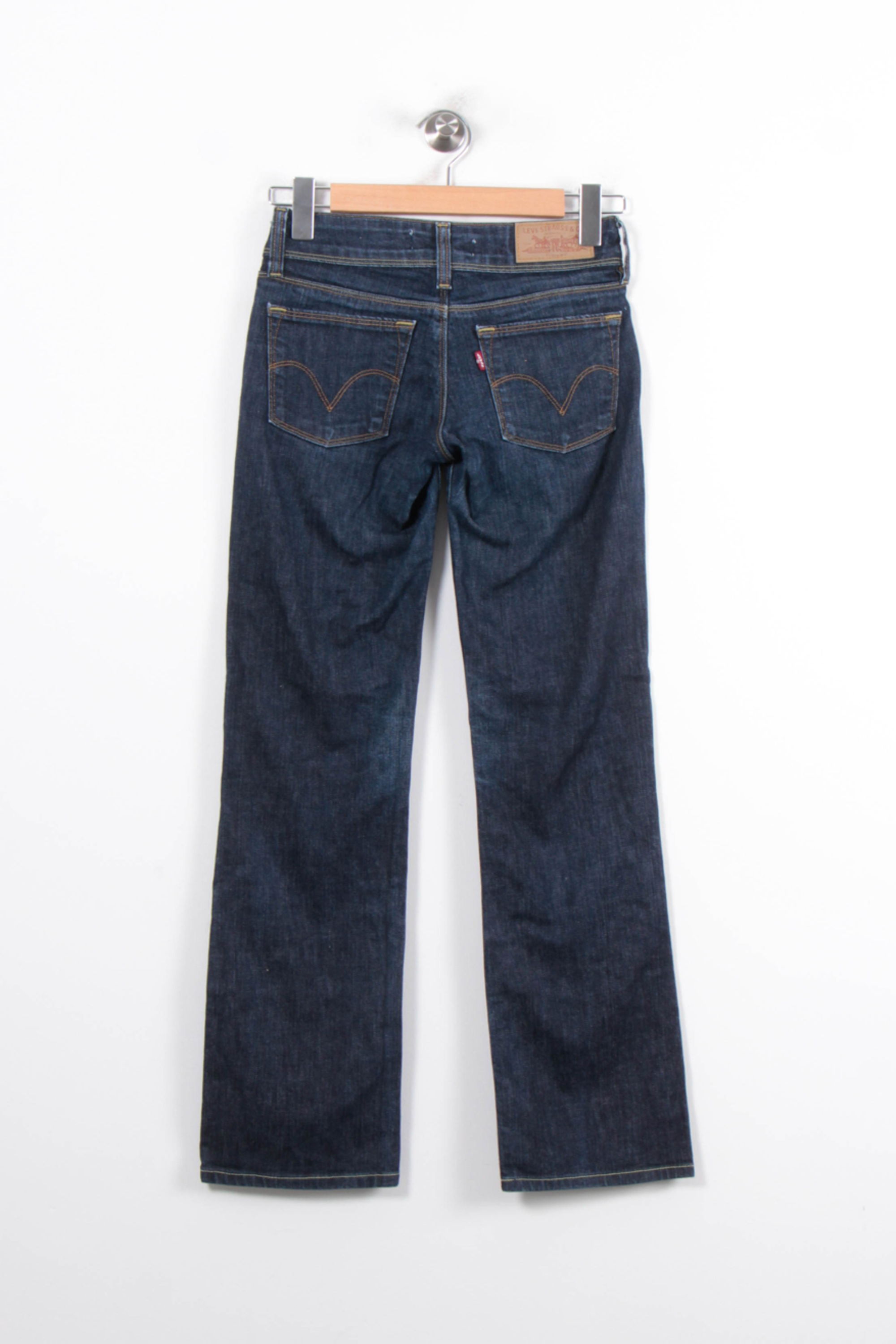 Cropped slim jeans with studs LEVI'S - Seconde main Blue