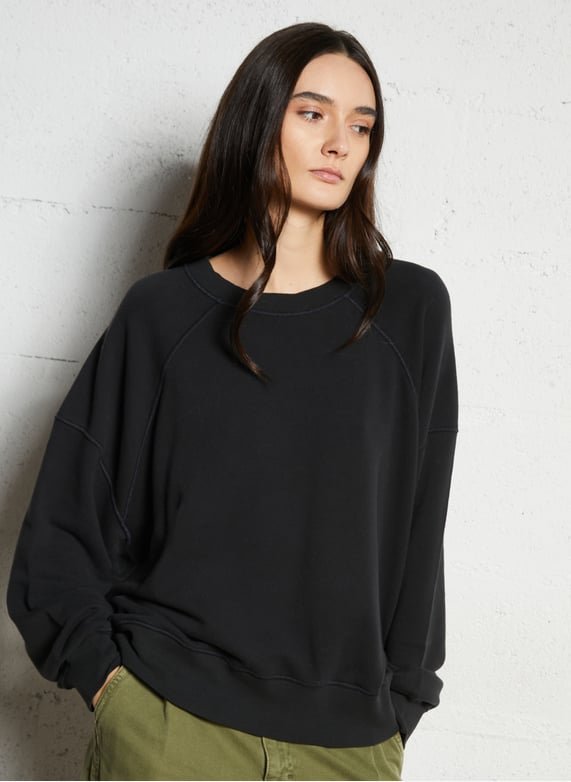 Veste sans manches matelassée en peau lainée et coton mélangé Noir Veste sans manches matelassée en peau lainée et coton mélangé Noir