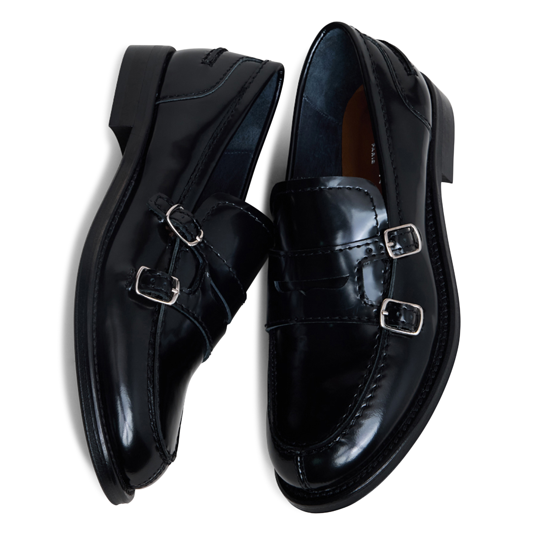 Mocassins en cuir verni JONAK Noir