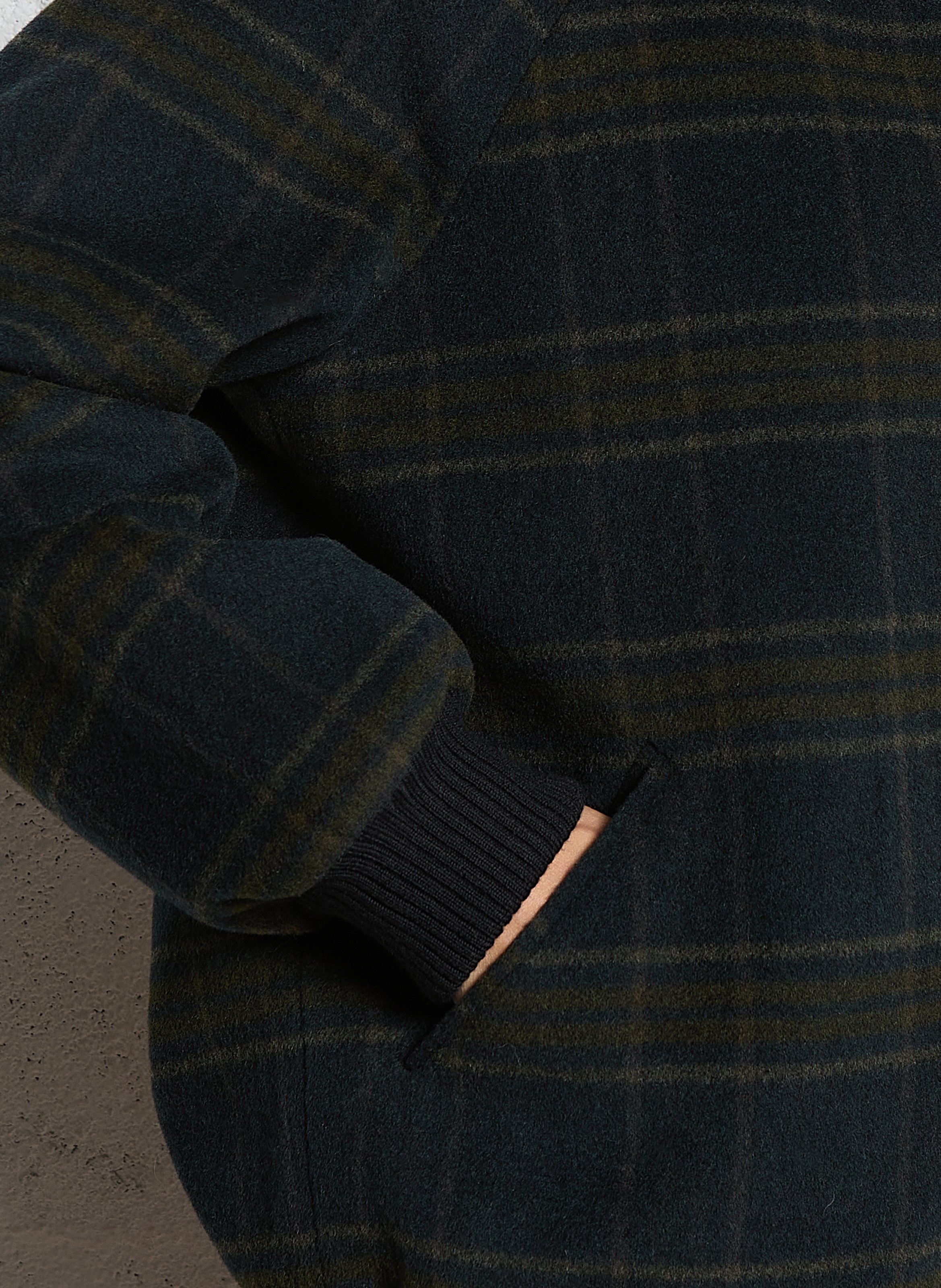 Straight jacket in blended wool MAISON 123 Blue