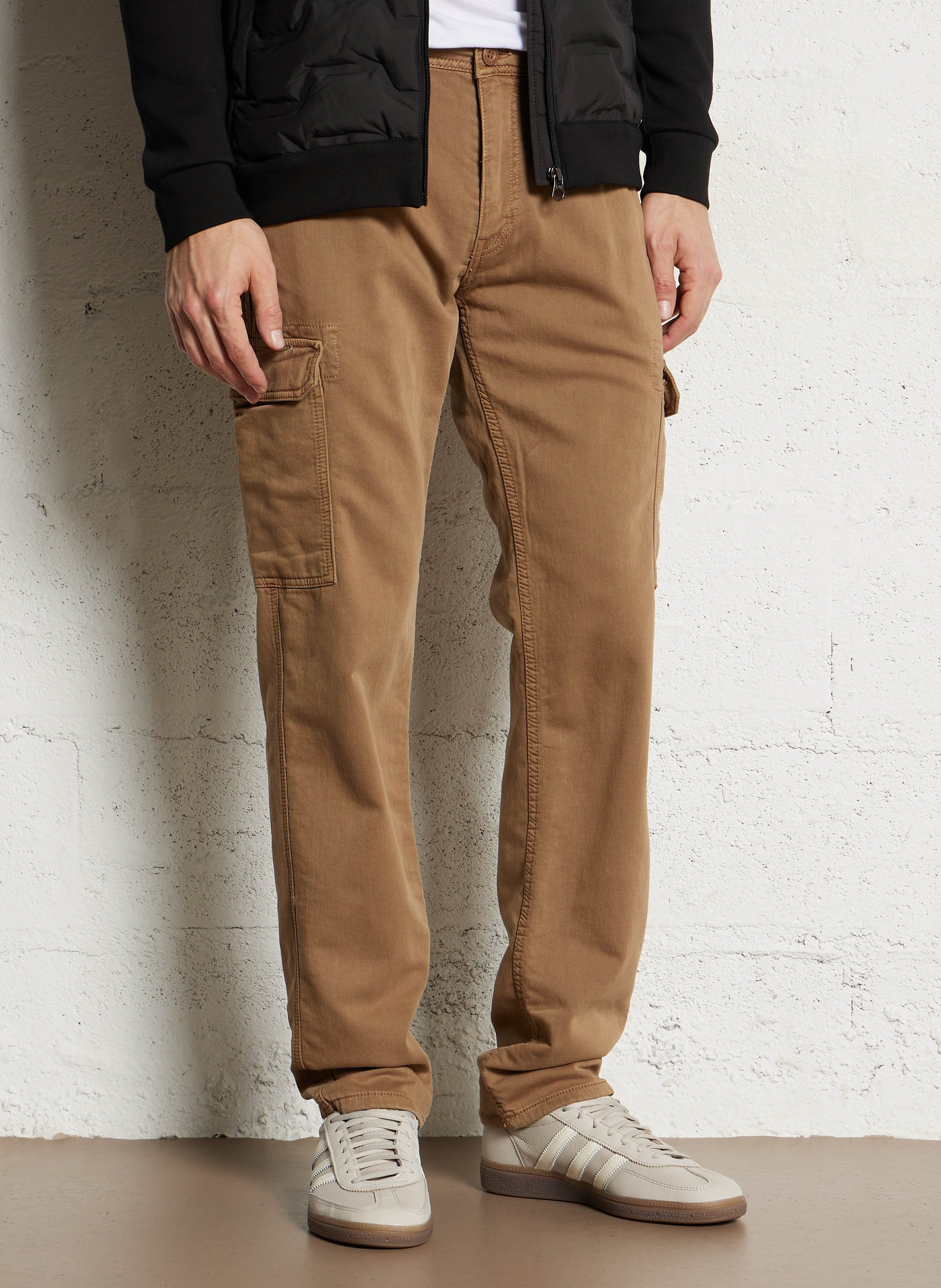 Pantaloni cargo in misto cotone LE TEMPS DES CERISES Marrone