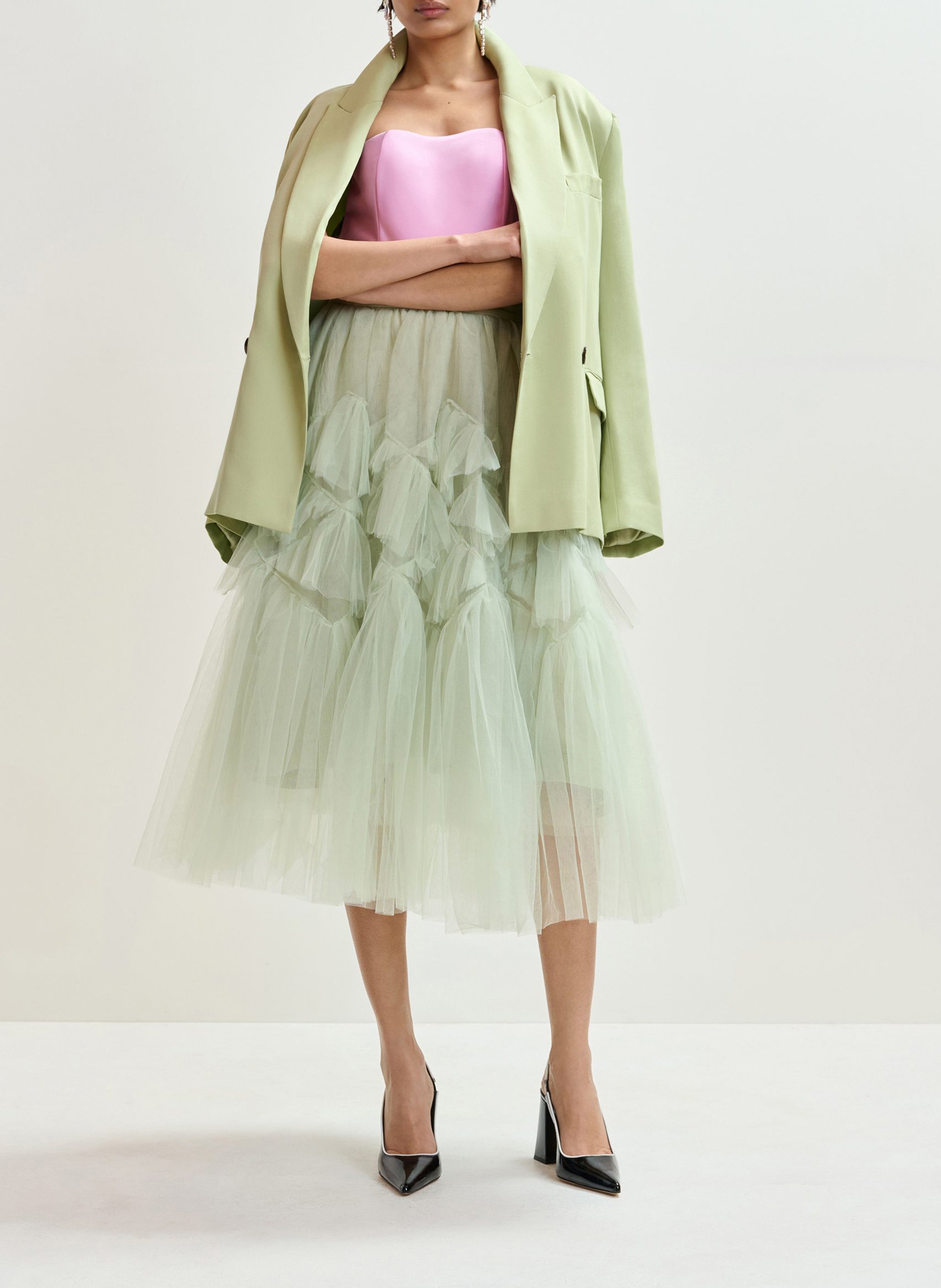 Oversized blazer ESSENTIEL ANTWERP Green
