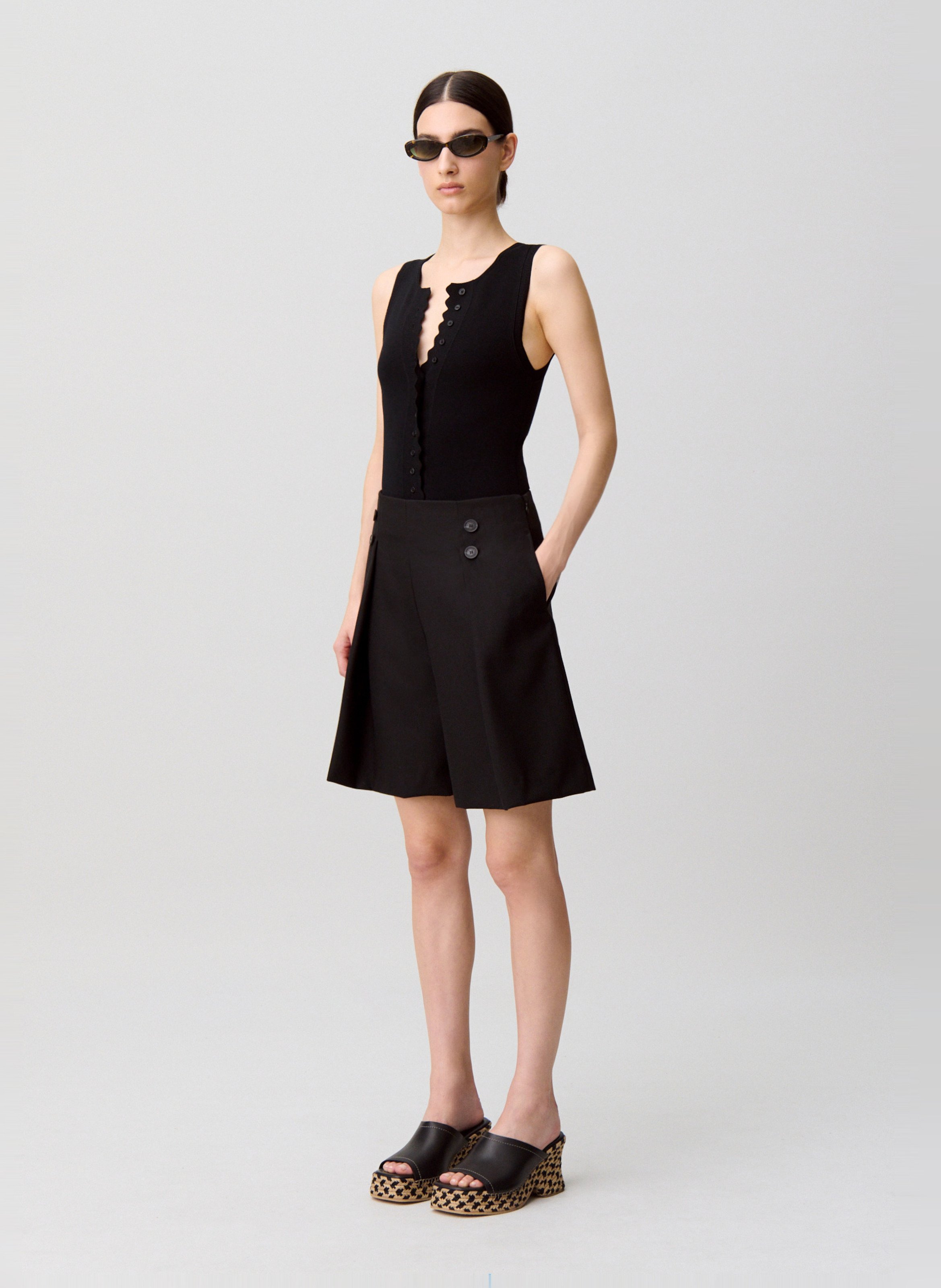 Body ajusté en maille CLAUDIE PIERLOT Noir