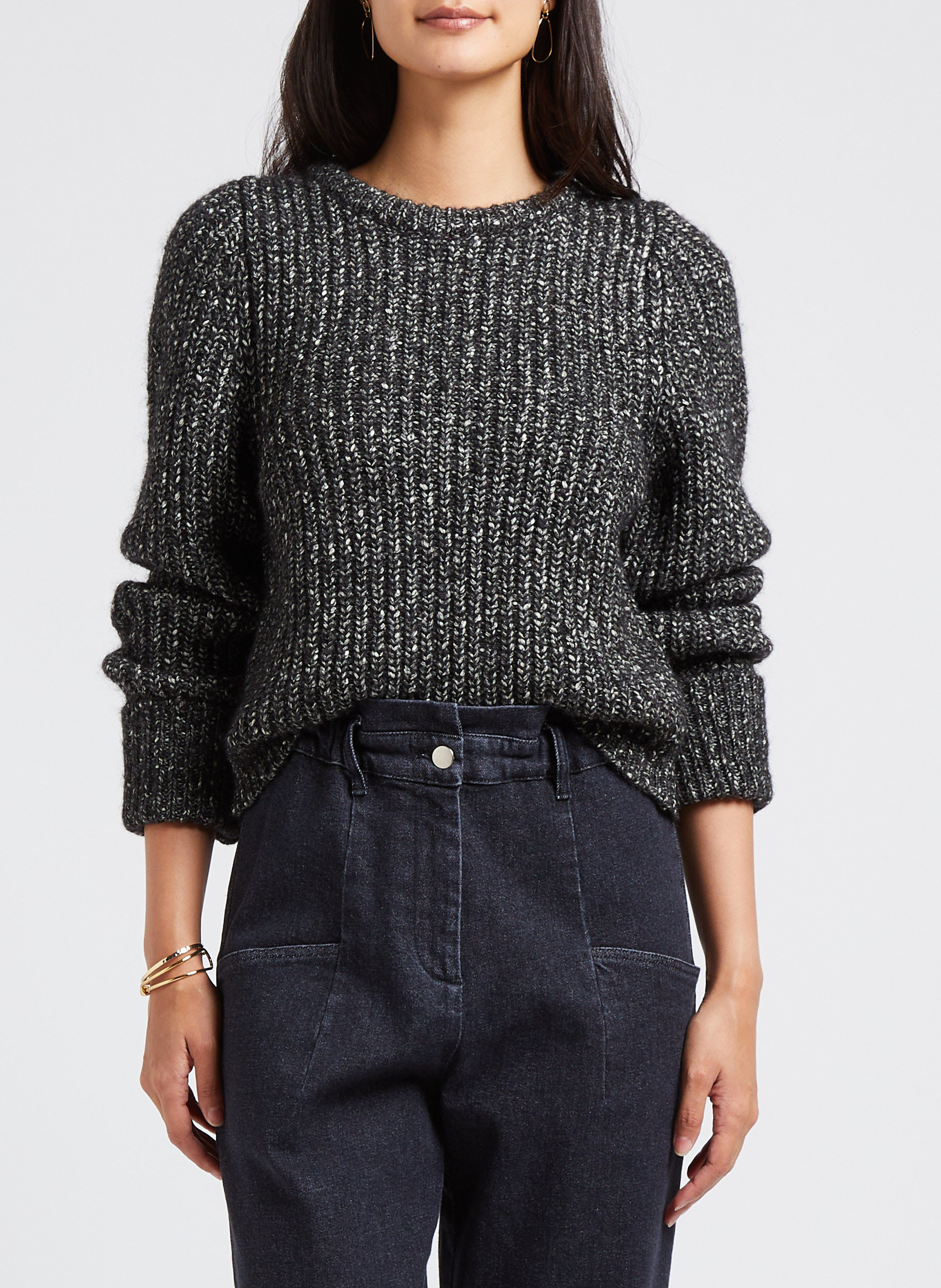 Katoenen trui met ronde hals COLLECTORS CLUB Grijs