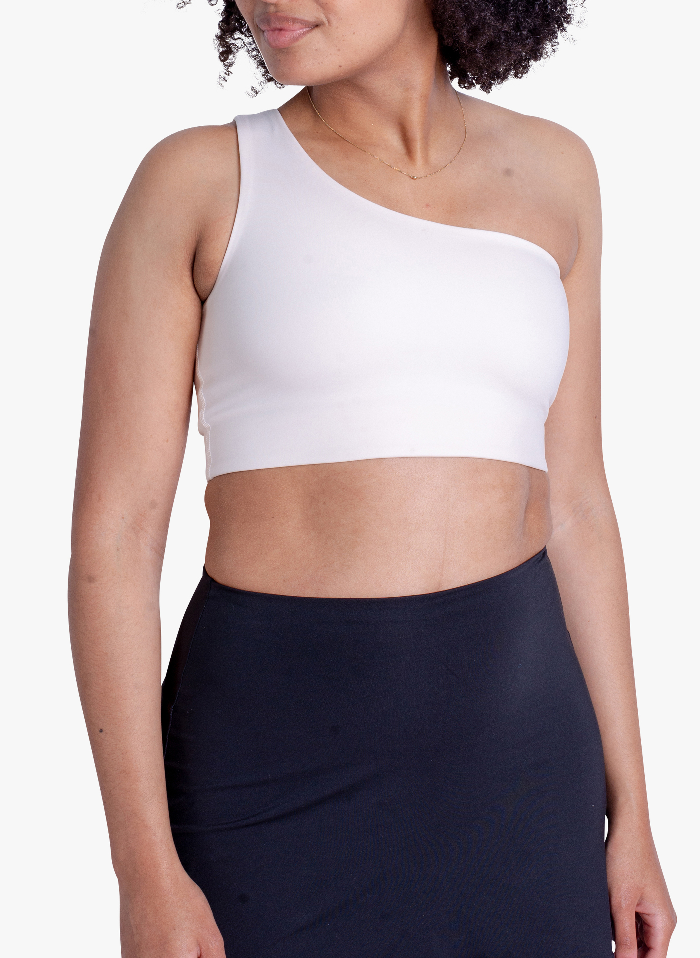 Brassière à une épaule Bianca GIRLFRIEND COLLECTIVE Blanc