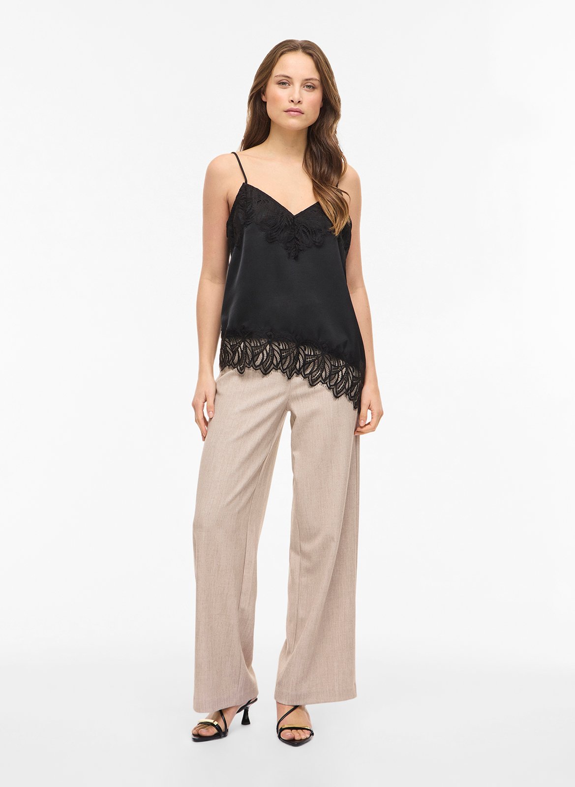 Lace Strap Top VILA Black