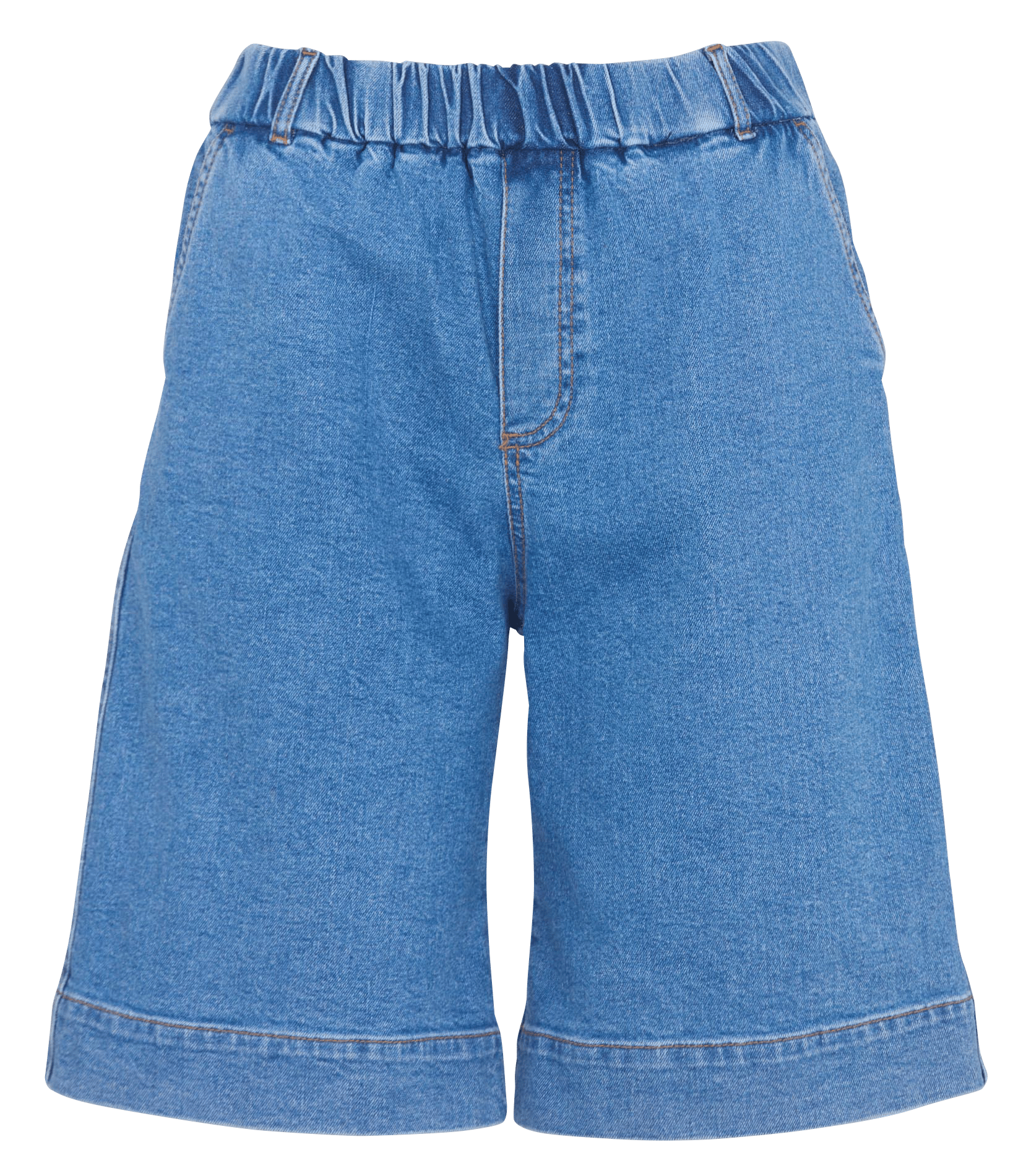 Rechte short met hoge taille | katoenblend HOD PARIS Blauw