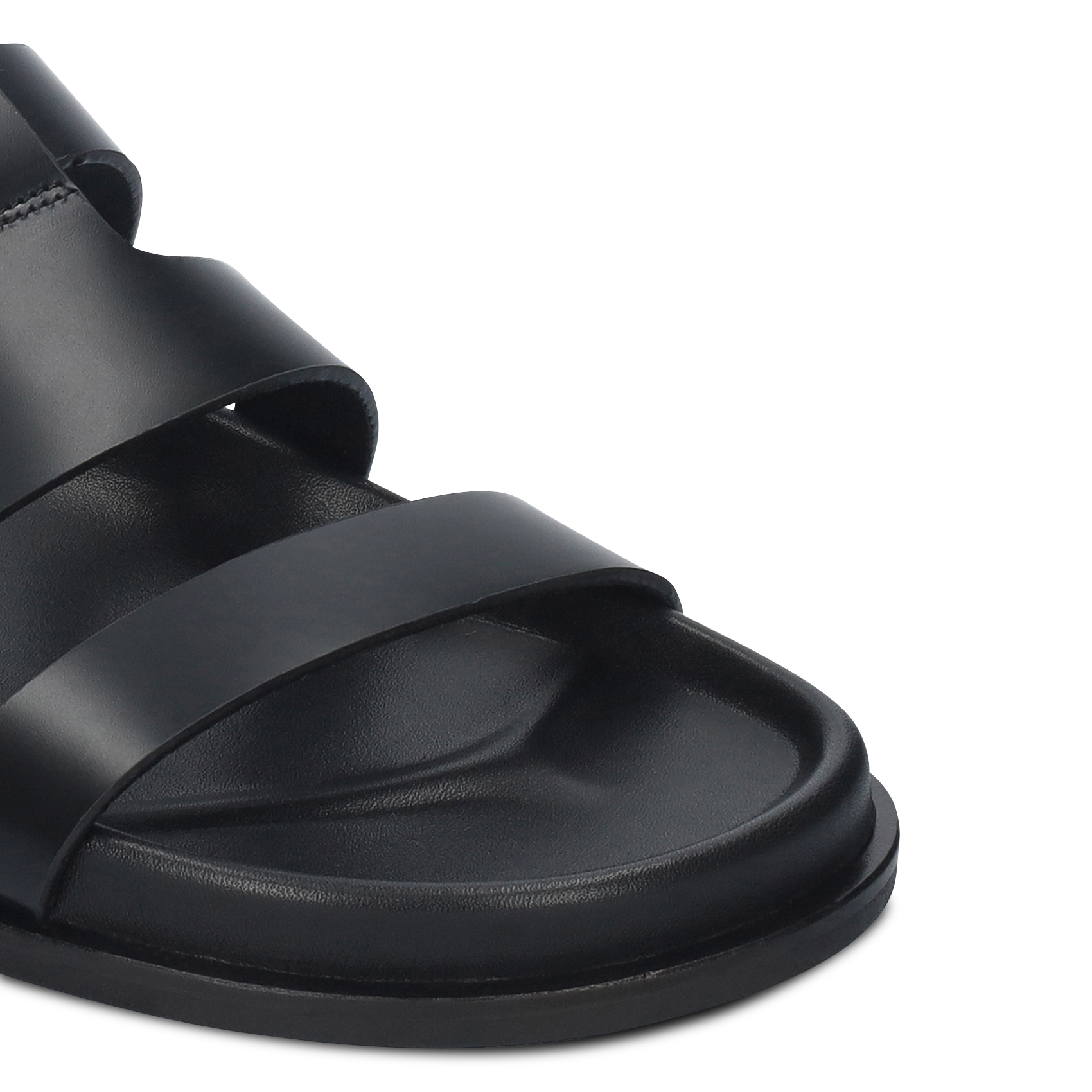 Mules plates en cuir BIBI LOU Noir