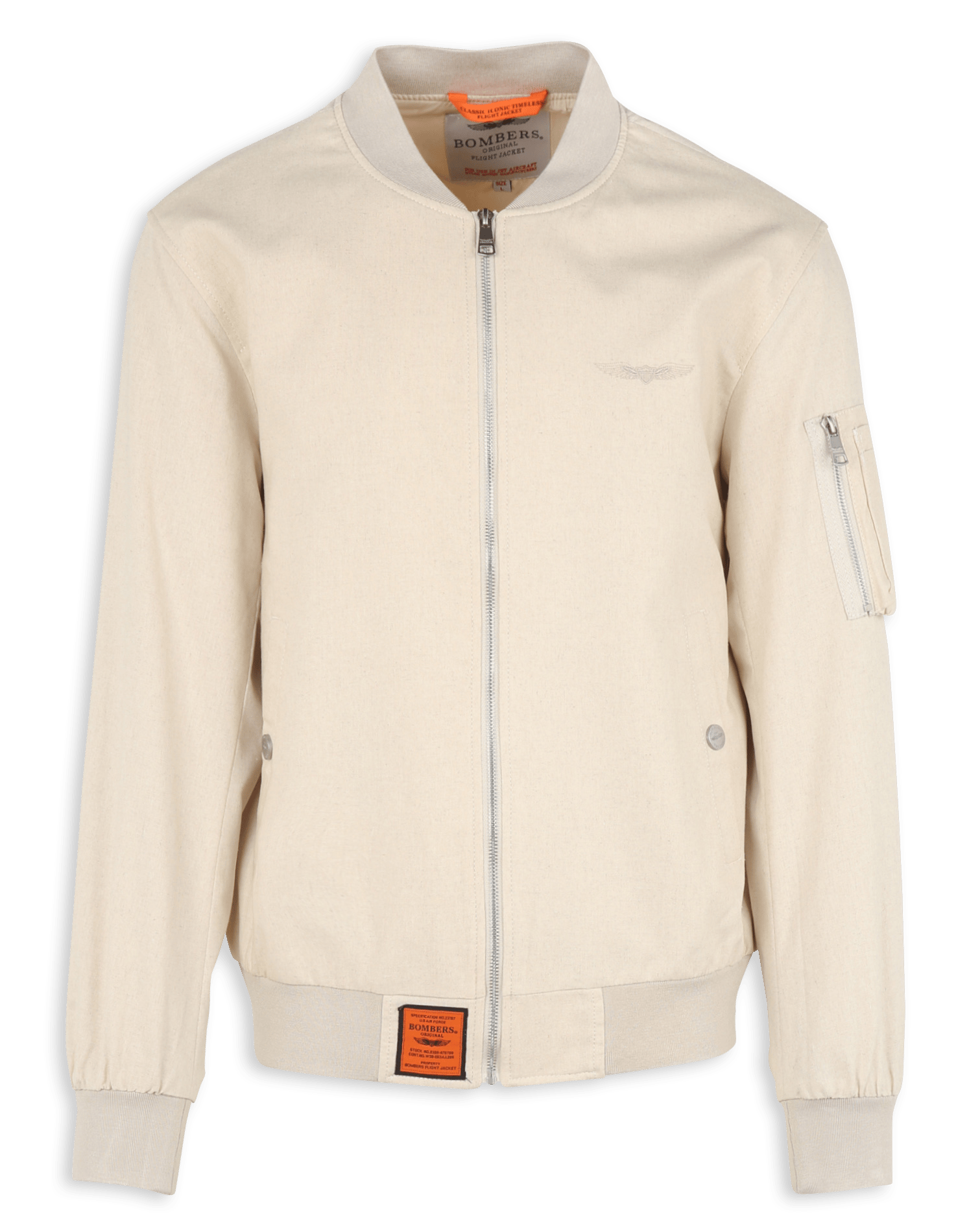 Oversized teddy collar jacket BOMBERS ORIGINAL Beige