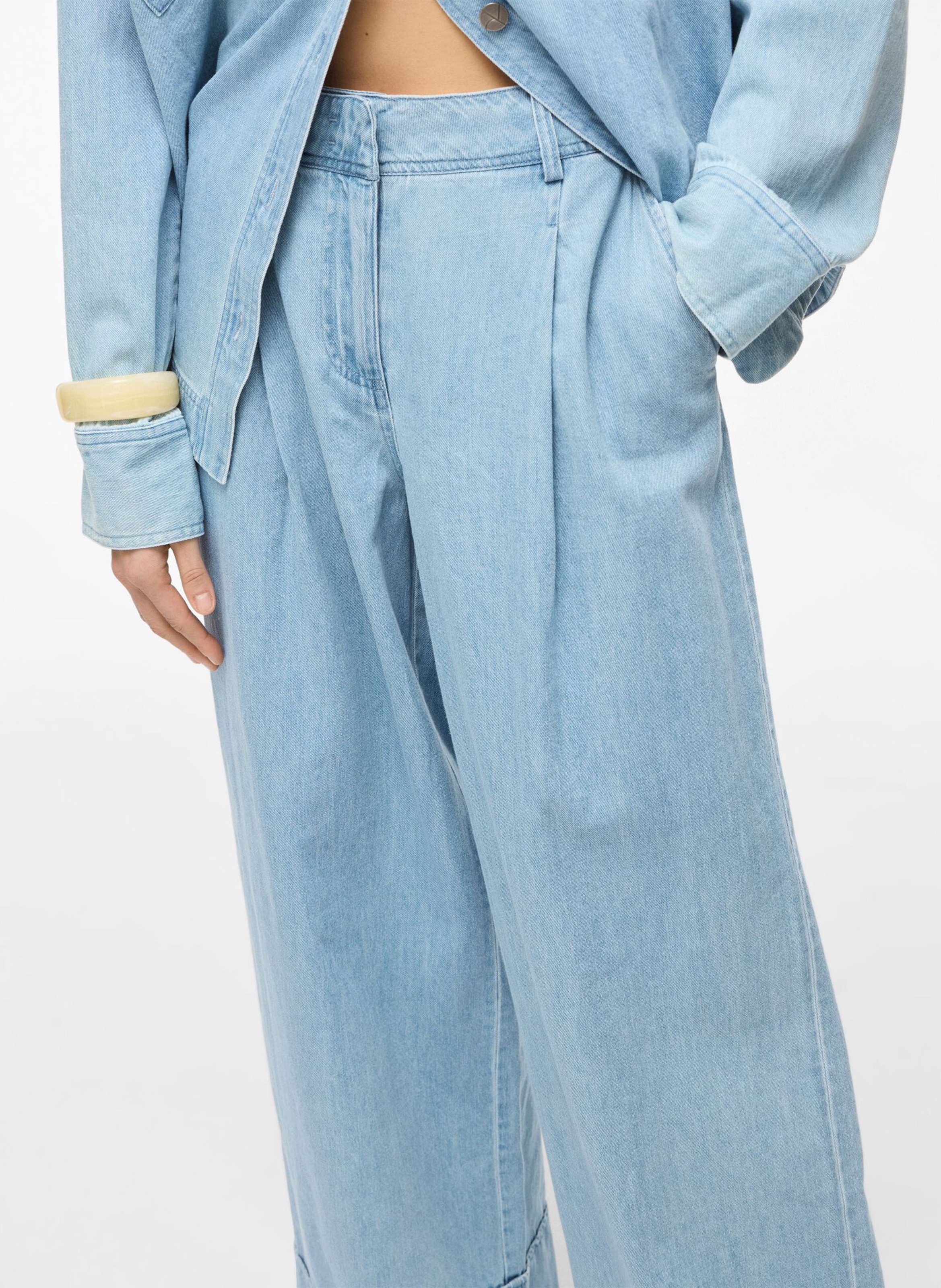 Weite Denim-Hose ROUGE EDIT Blau