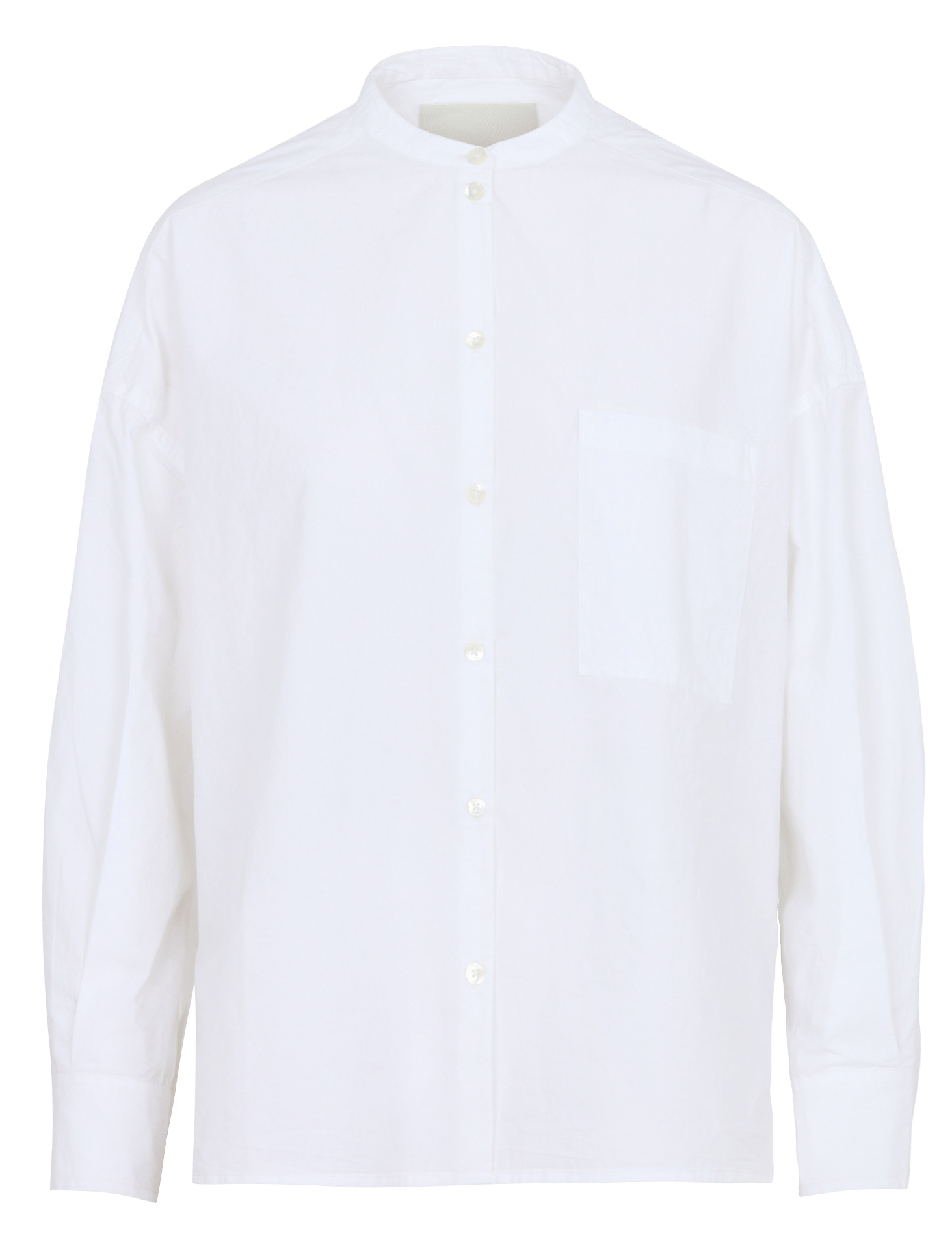 Round neck loose plain shirt BELLEROSE White