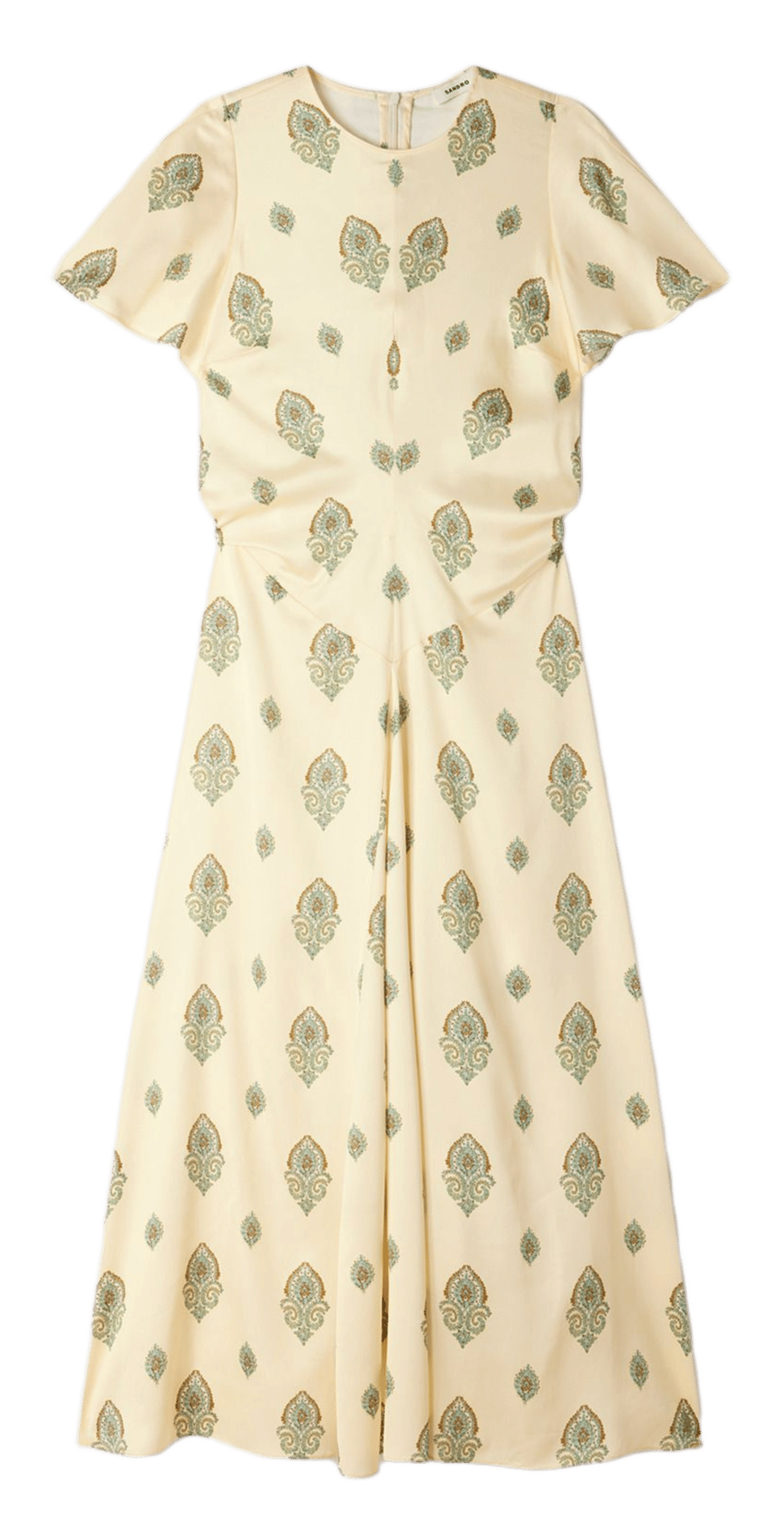 Robe longue évasée SANDRO Jaune
