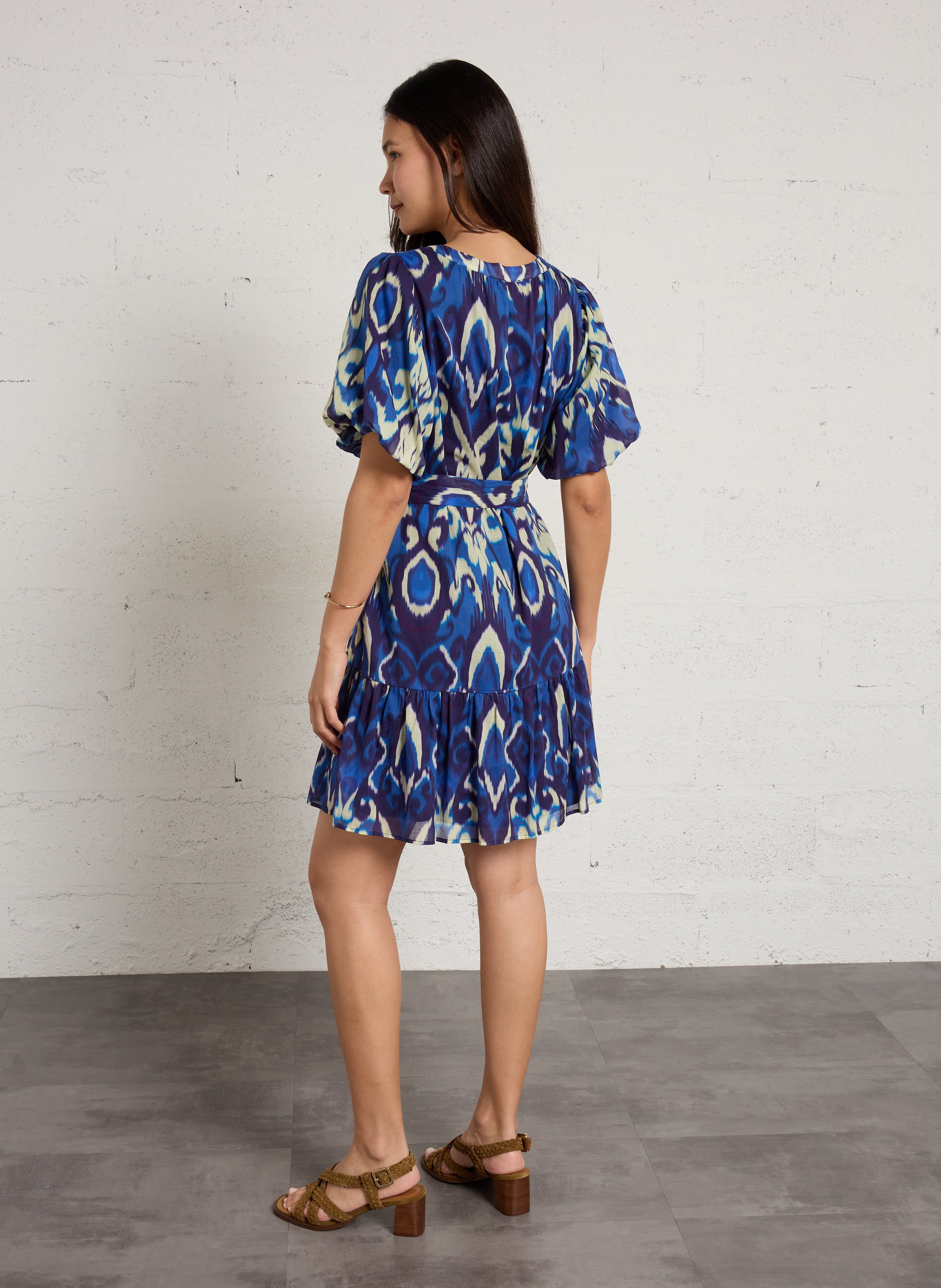Bedrucktes Kleid SUD EXPRESS Blau