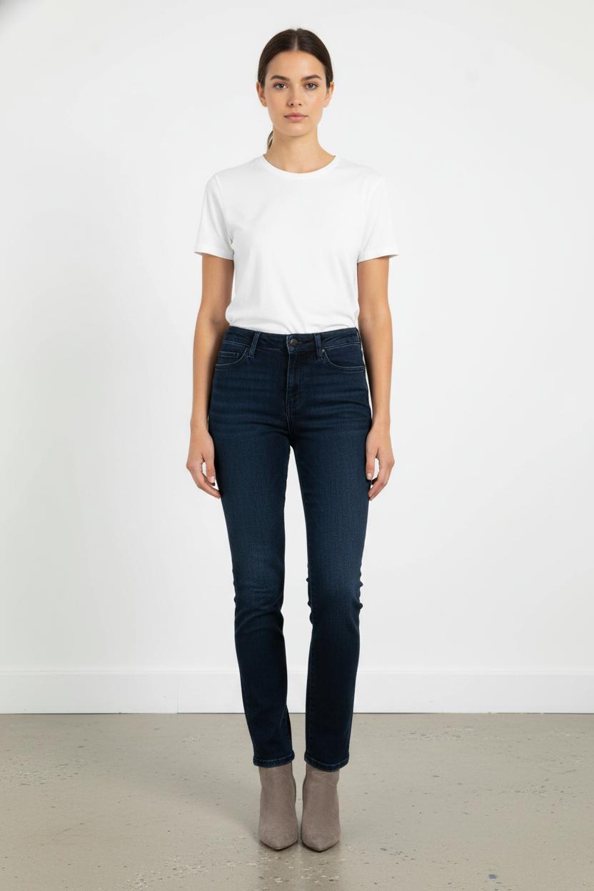 Cropped slim jeans with studs COMPTOIR DES COTONNIERS - Seconde main Blue