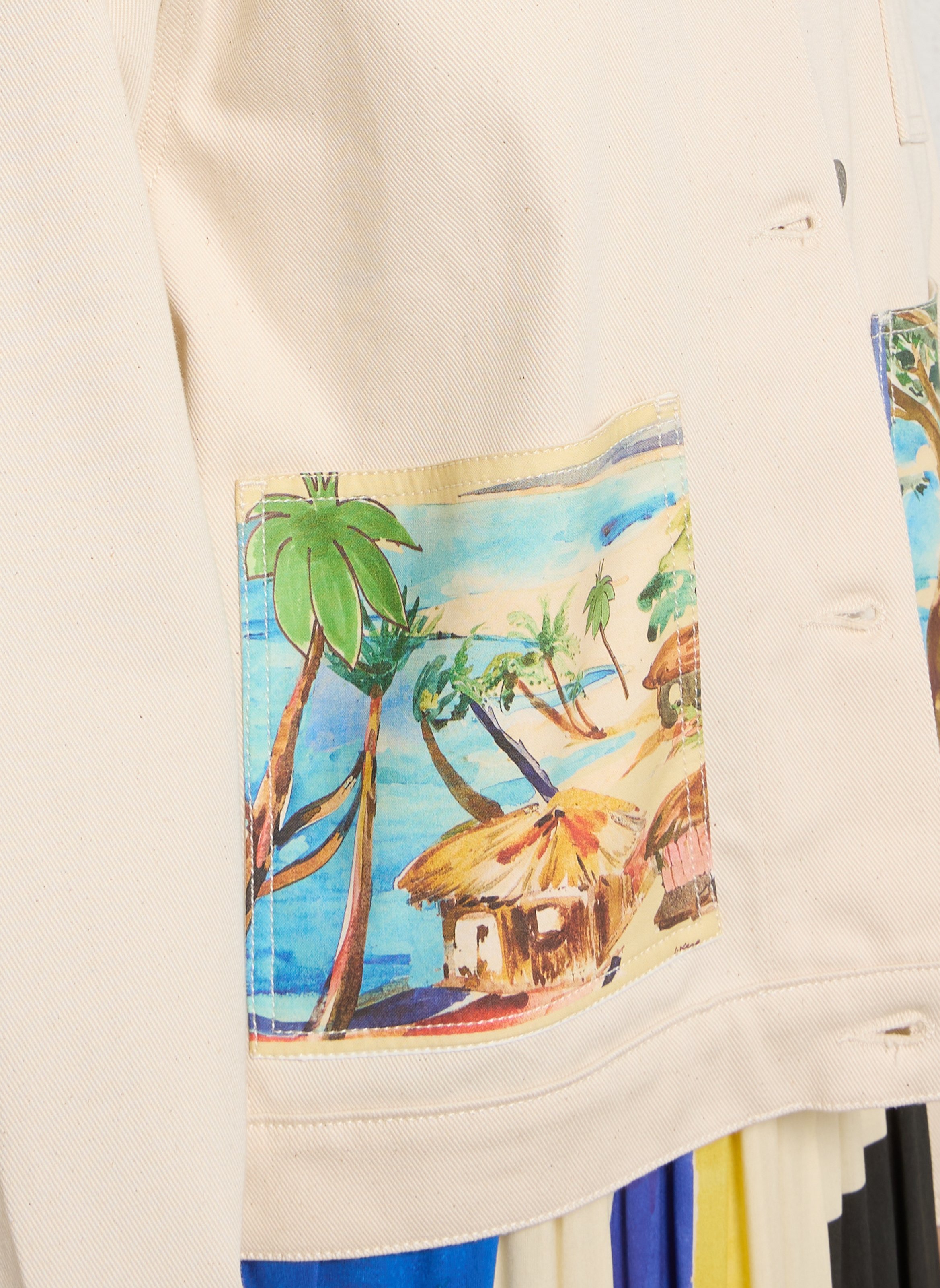 Baumwoll-Blazer G.KERO Beige