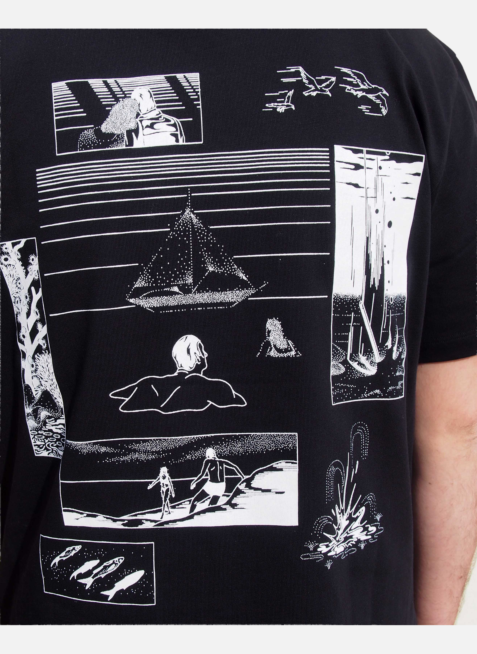 Oversized T-shirt by Gumi Merceron Noyoco Black