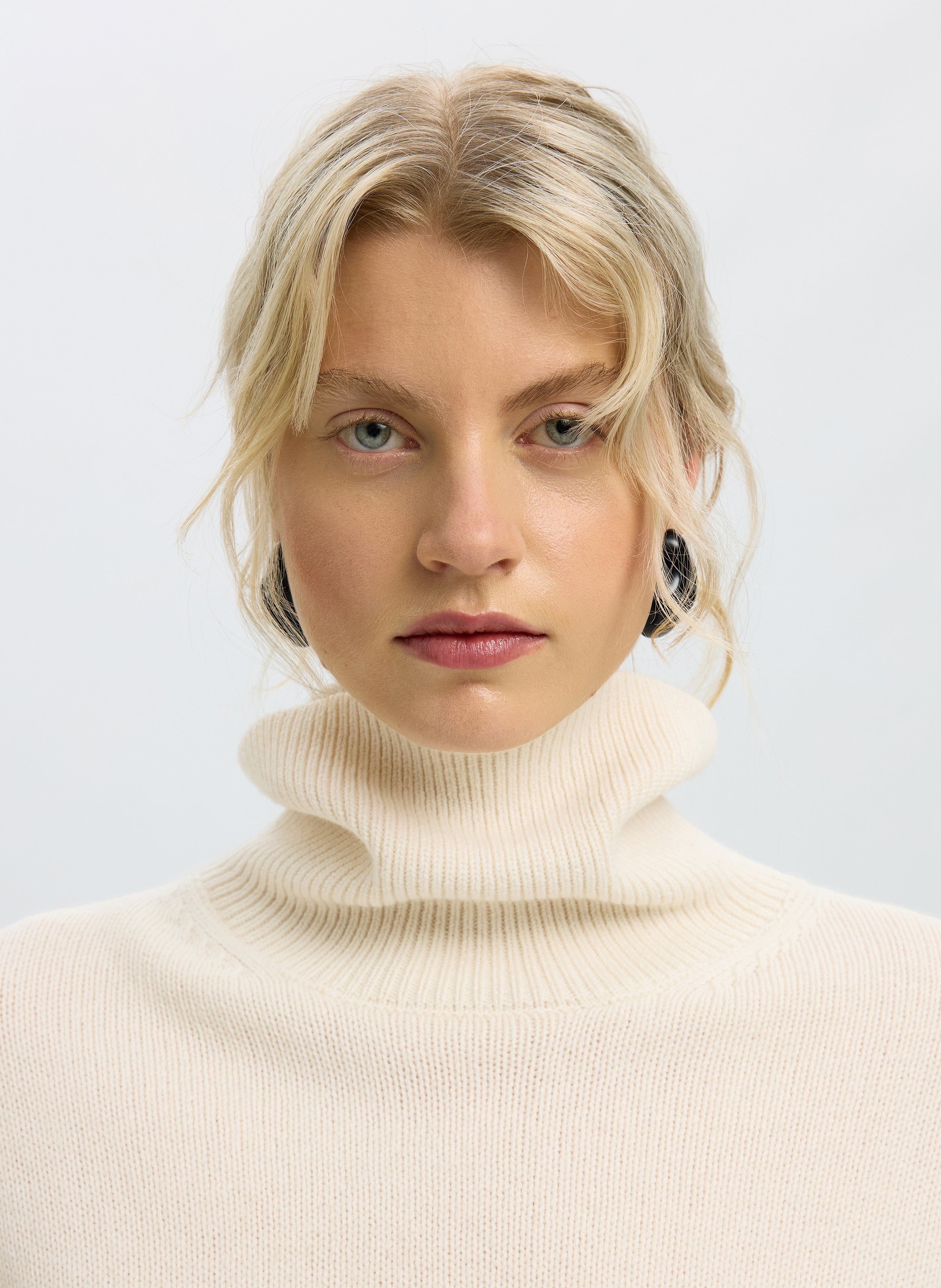 Pull oversize en laine et coton bio | Beige SELECTED Femme