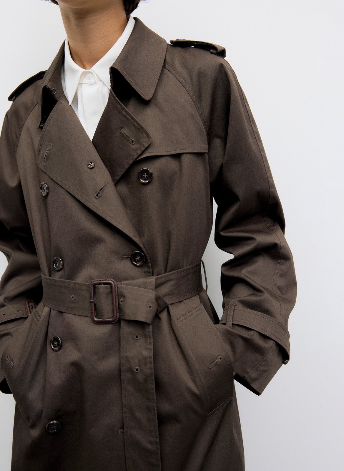Cotton trench coat GERARD DAREL Brown