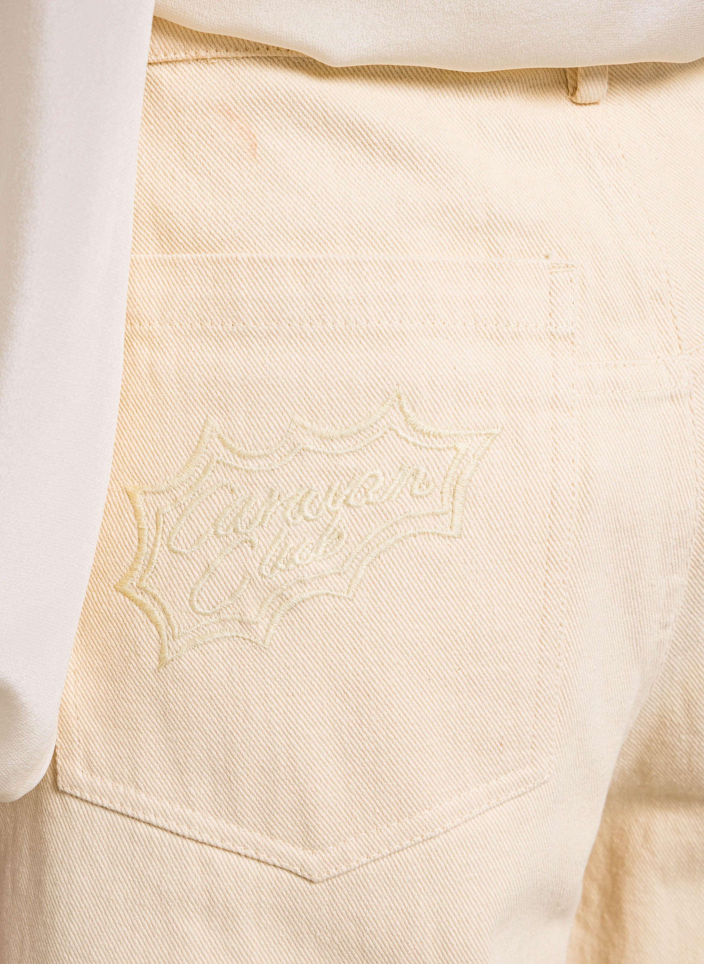 Bermuda mit bestickten Mustern aus Baumwolle STELLA NOVA Beige