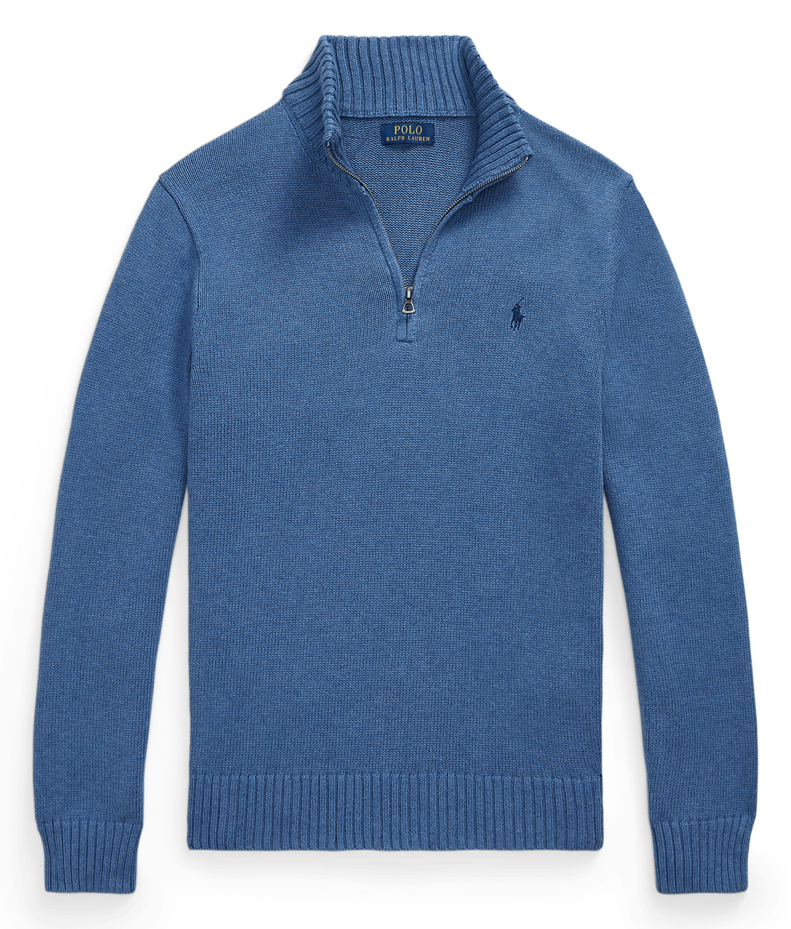 Pull col zippé en coton POLO RALPH LAUREN