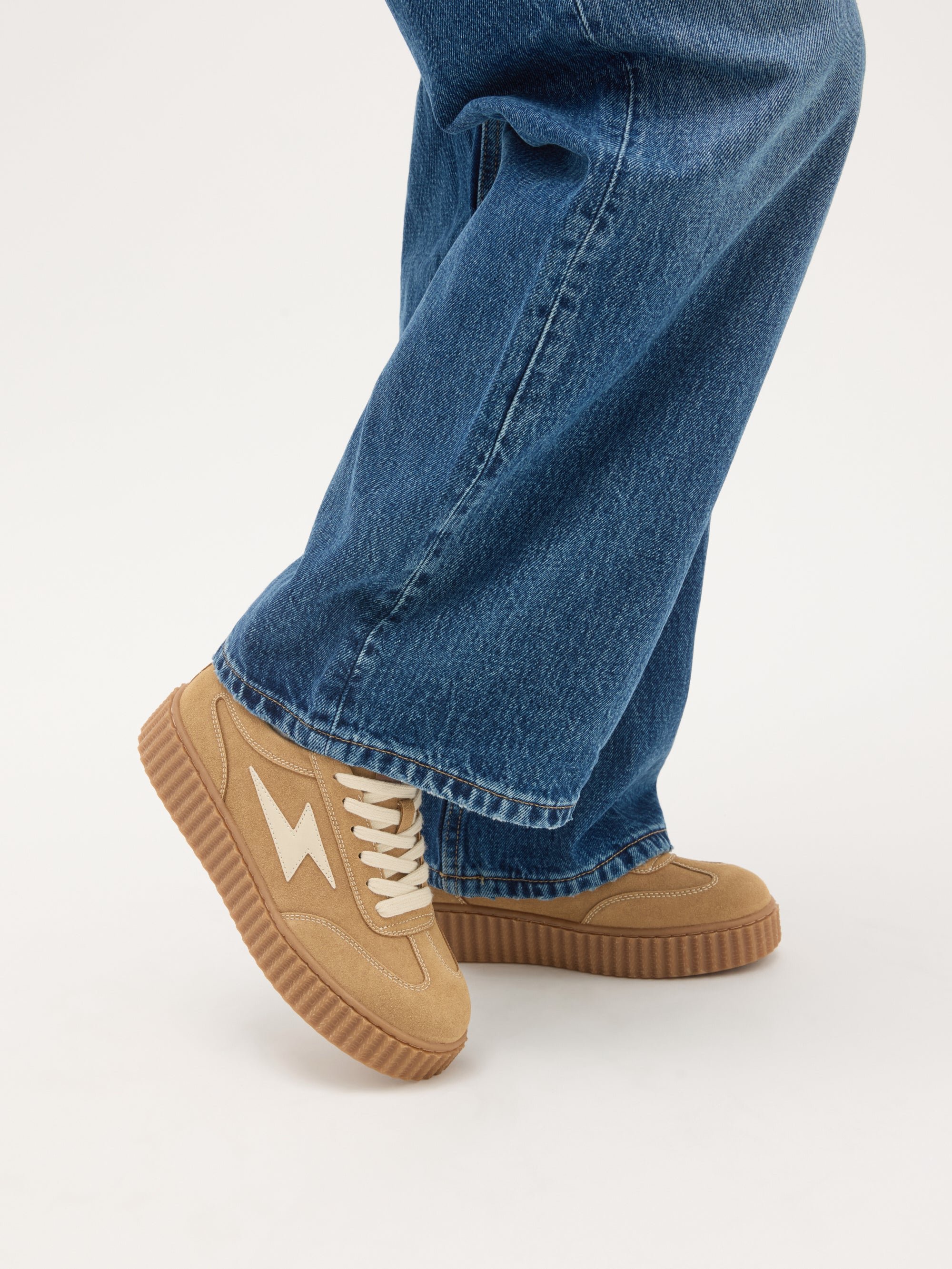 Low-top lace-up sneakers VANESSA WU Beige