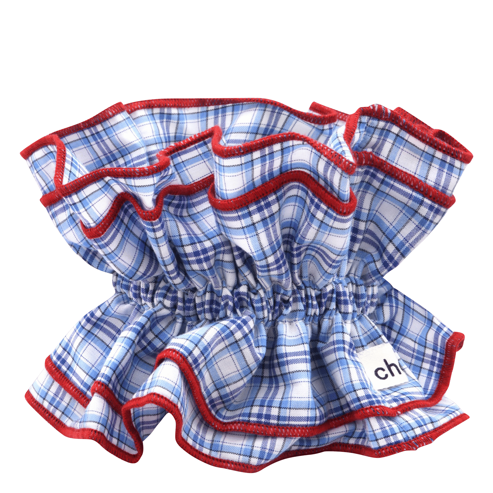 Patterned maxi scrunchie CHOU AU CARRE Blue