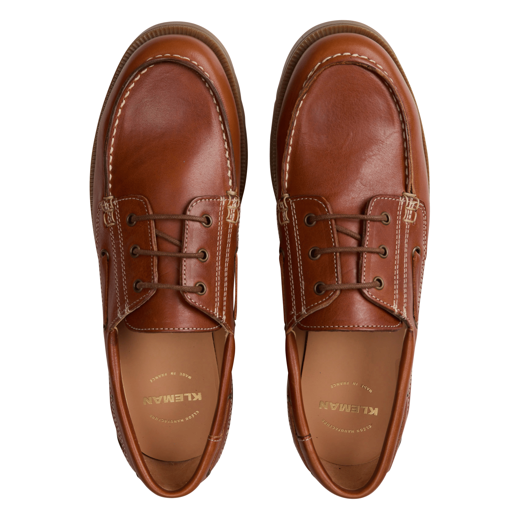 Leather Derby shoes KLEMAN Brown
