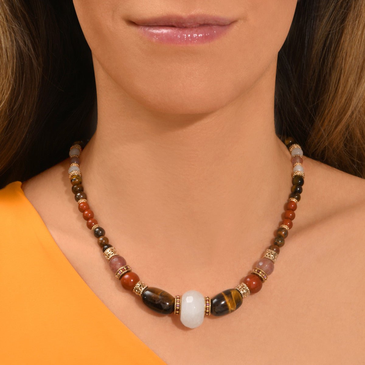 Adjustable necklace SATELLITE PARIS Pink